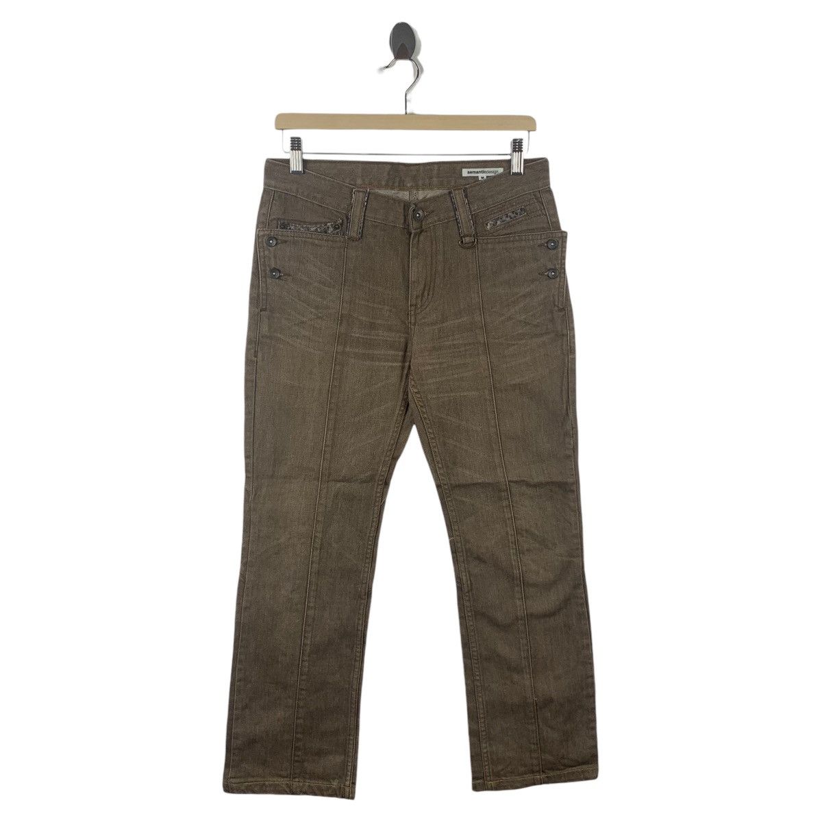 Japanese Brand × semanticdesign SEMANTIC DESIGN snake flare bush pants Size 31" - 1 Thumbnail