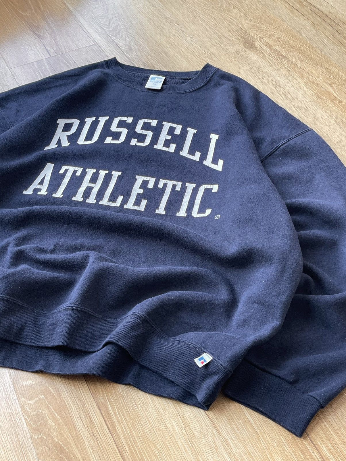 Russell Athletic 90s Vintage Russel Athletic Logo Crewneck Sweatshirt Size US XL / EU 56 / 4 - 3 Thumbnail