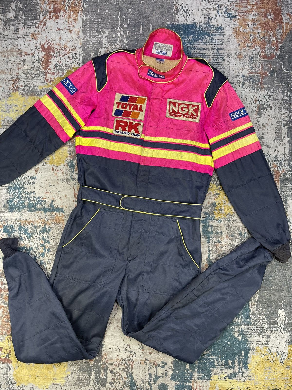 Vtg 90s Sparco Italy Karting Racing Suit Overalls