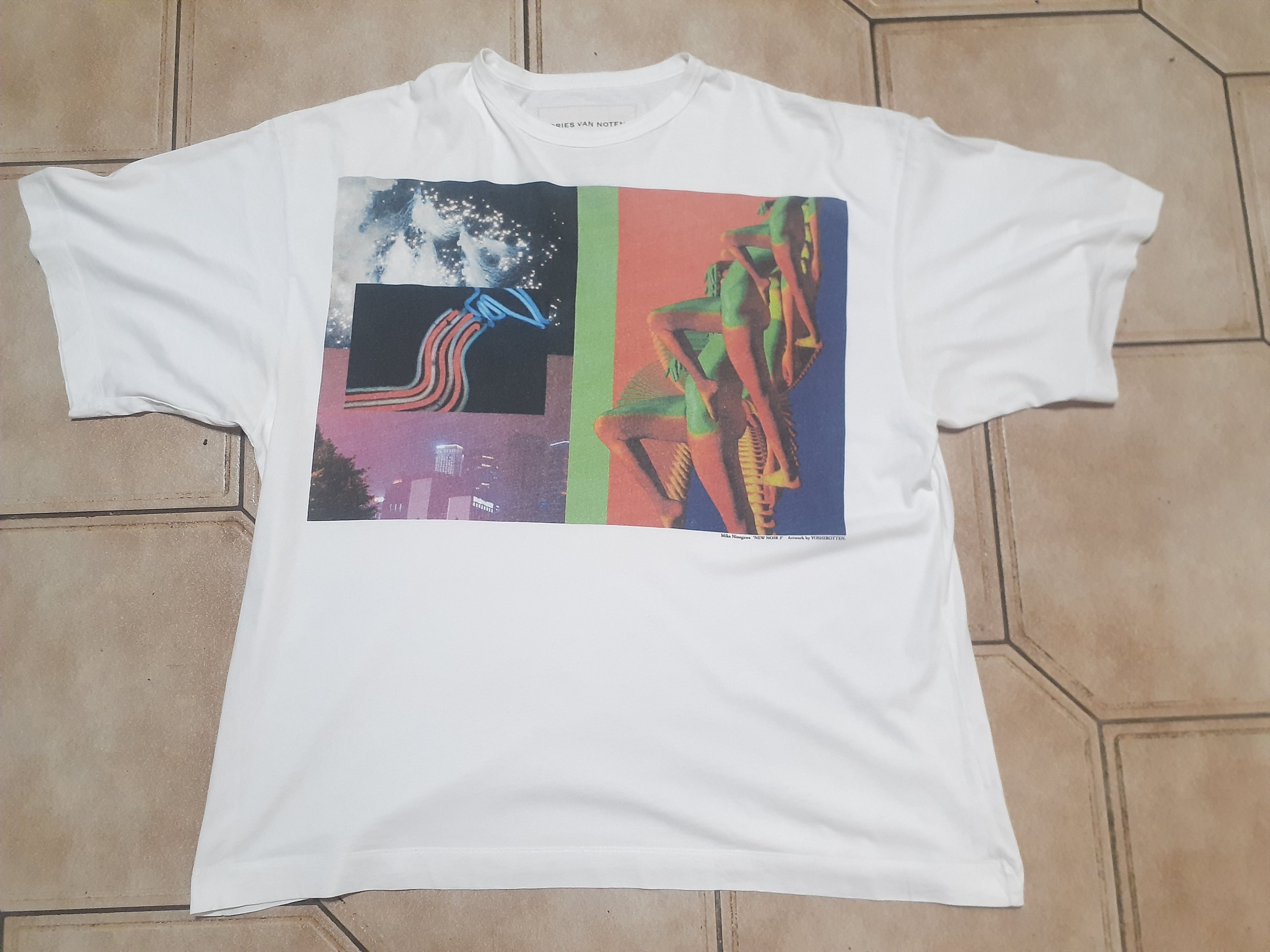 DRIES VAN NOTEN MIKA NINAGAWA Tシャツ Dries Van Noten 20SS Mika Ninagawa T-Shirt White Size L Used