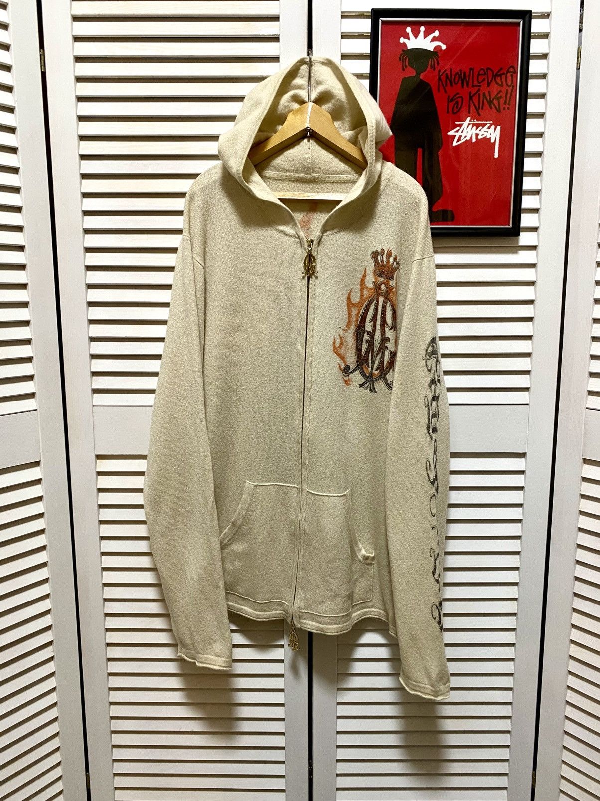 Christian Audigier Vintage Zip-Up Hoodie Christian Audigier Ed Hardy Y2k gothic Size L / US 10 / IT 46 - 2 Thumbnail