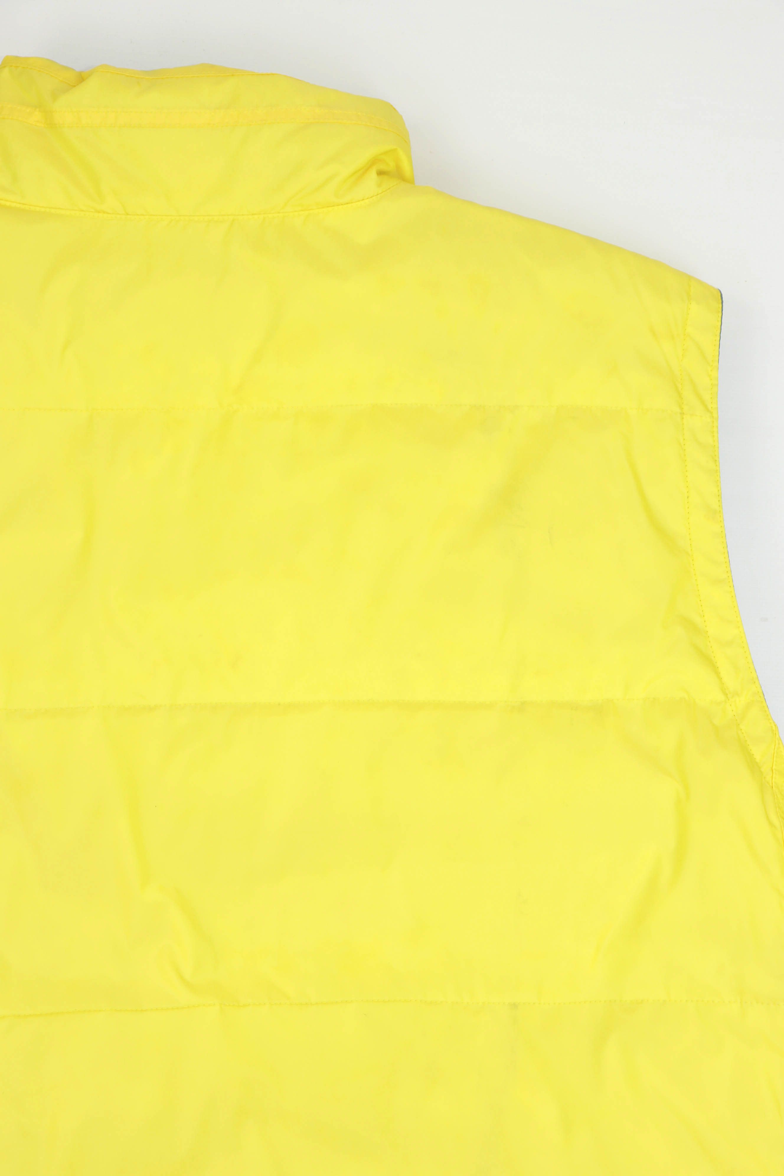 Gap GAP Vintage YellowGray Reversible Down Puffer Waistcoat Vest Size US XL / EU 56 / 4 - 9 Thumbnail