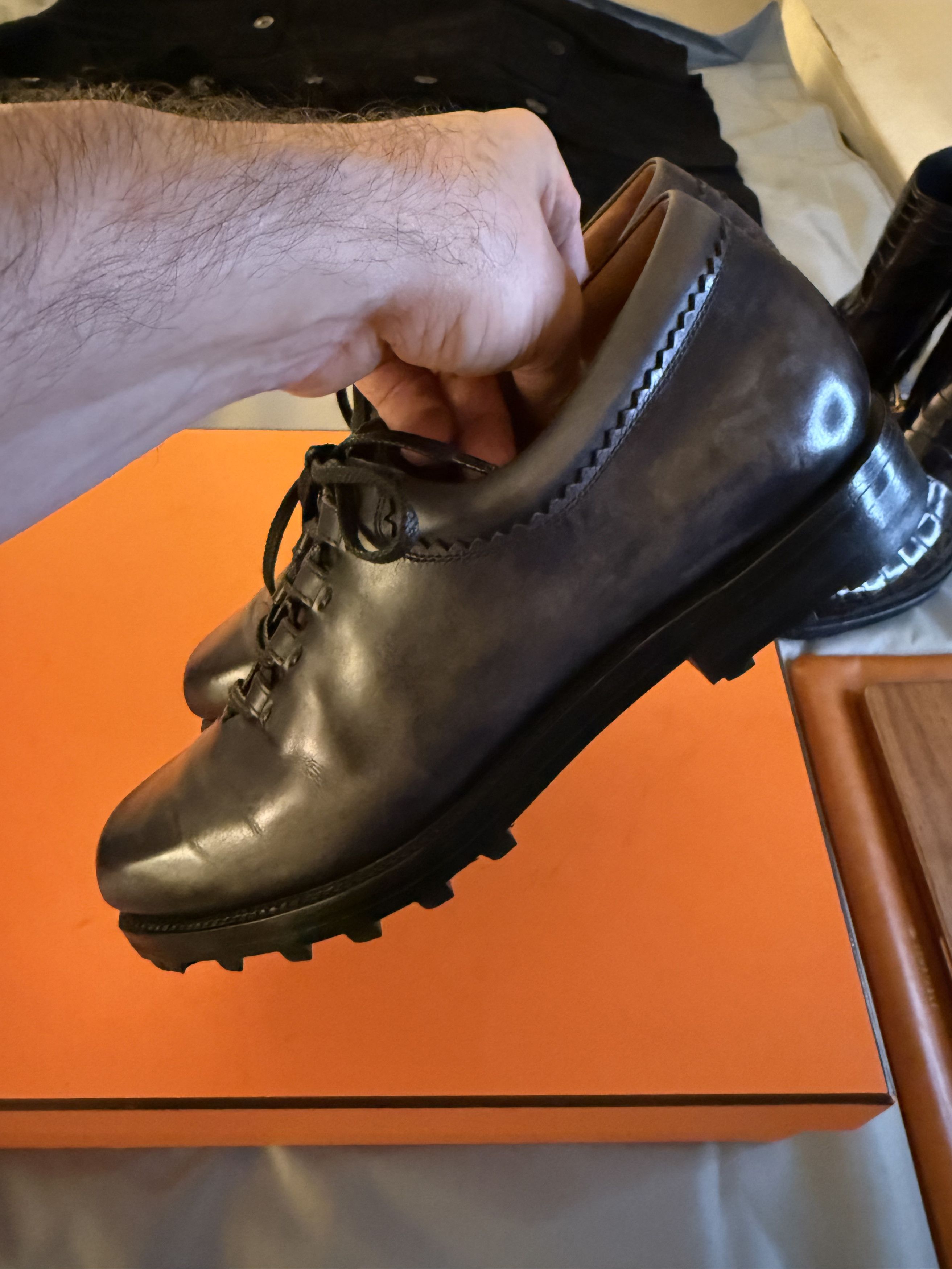 Berluti Coveted Rare $2,500 Stunning Burnished Patina Godly Details Size US 7.5 / EU 40-41 - 2 Thumbnail