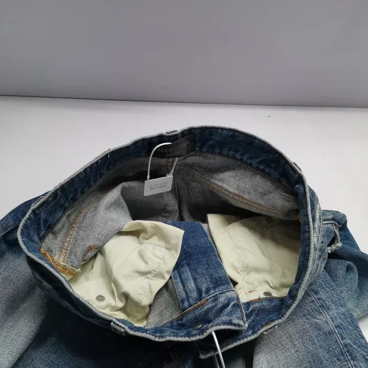 Balenciaga Balenciaga Balenciaga Blue Distressed Casual Denim Pants - Size US 26 / EU 42 - 4 Thumbnail
