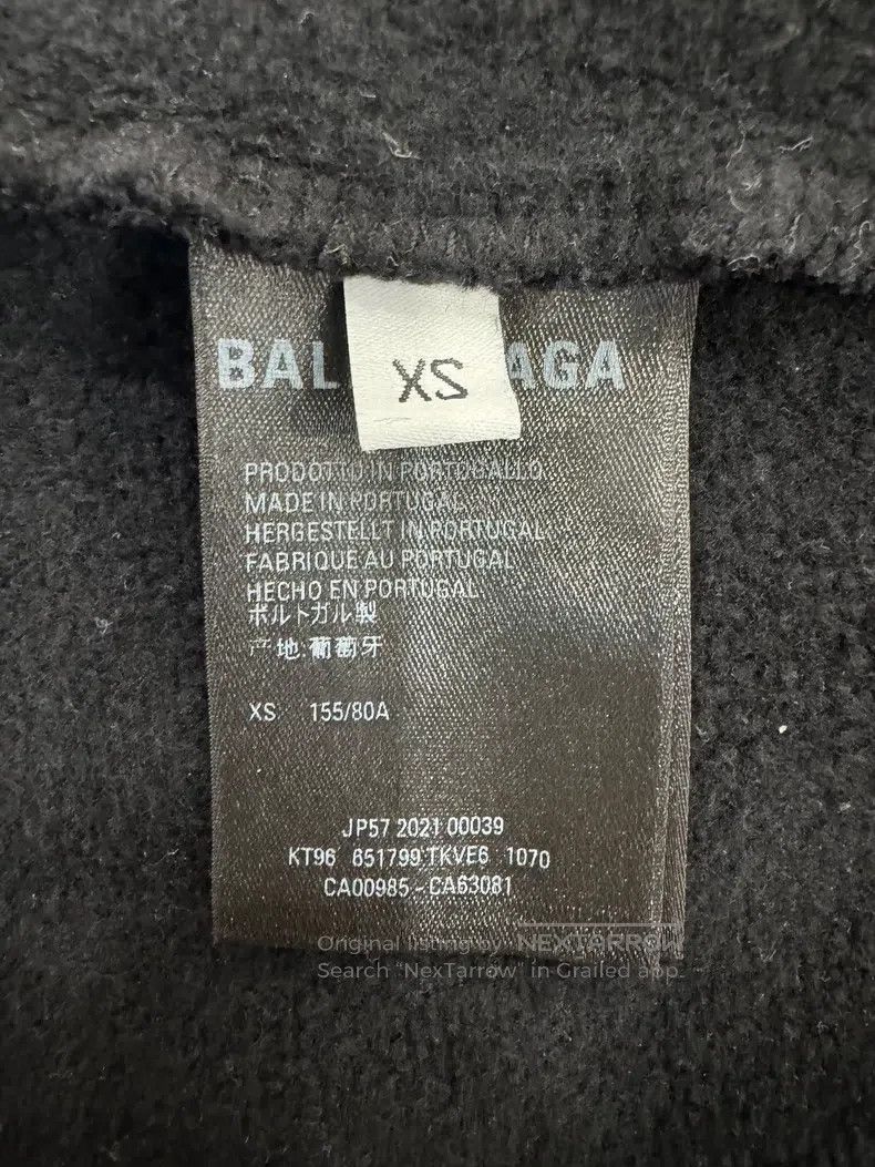 Balenciaga Balenciaga Color Block Fringe Printed Logo Black Hoodie Size US XS / EU 42 / 0 - 6 Thumbnail