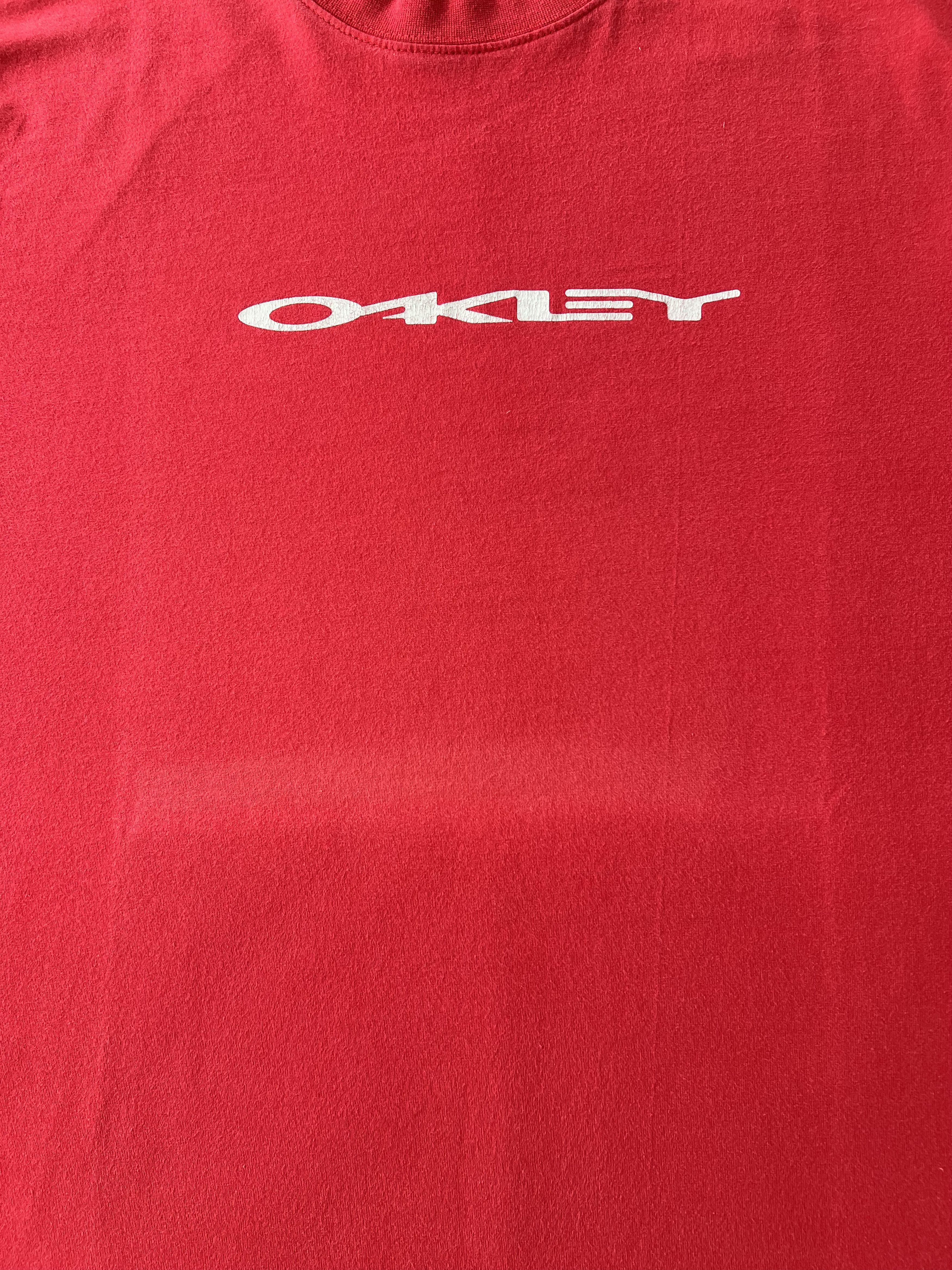 Oakley Vintage 90s Oakley Red T-shirt Size US XL / EU 56 / 4 - 4 Thumbnail