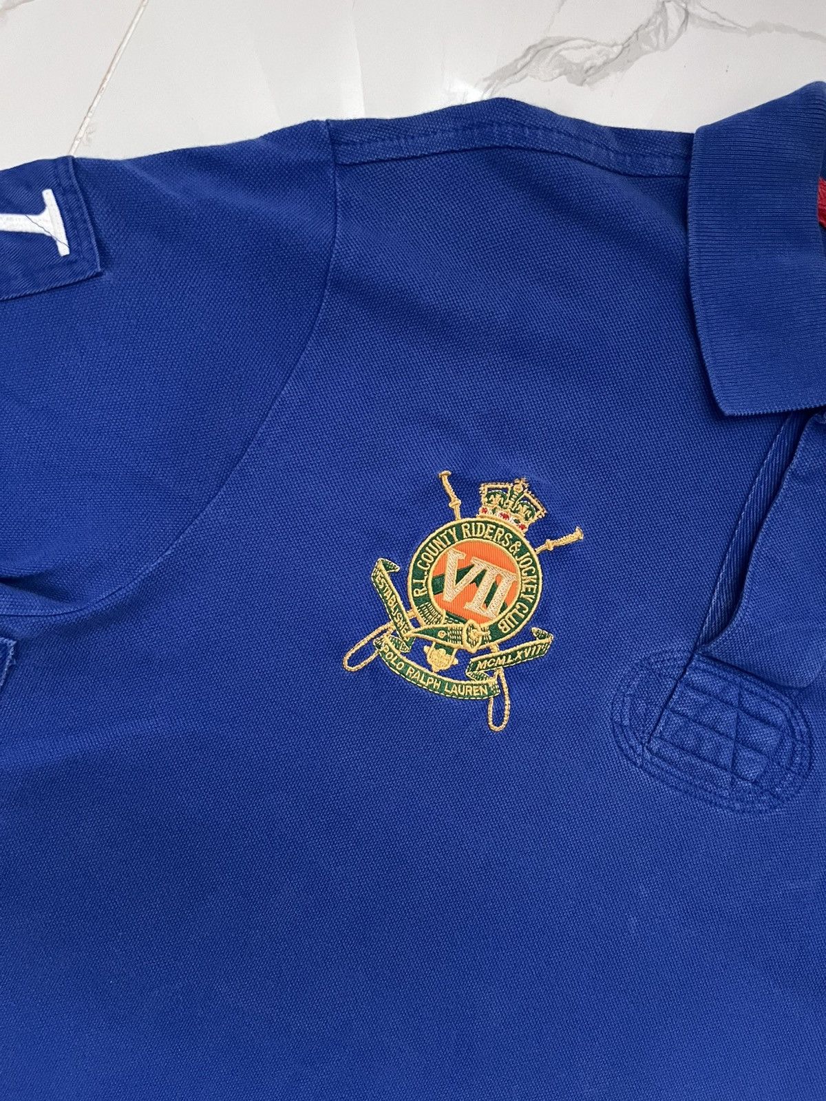 Polo Ralph Lauren 90’s POLO RALPH LAUREN RETRO BIG LOGO RARE POLO TEE Y2K Size US L / EU 52-54 / 3 - 3 Thumbnail