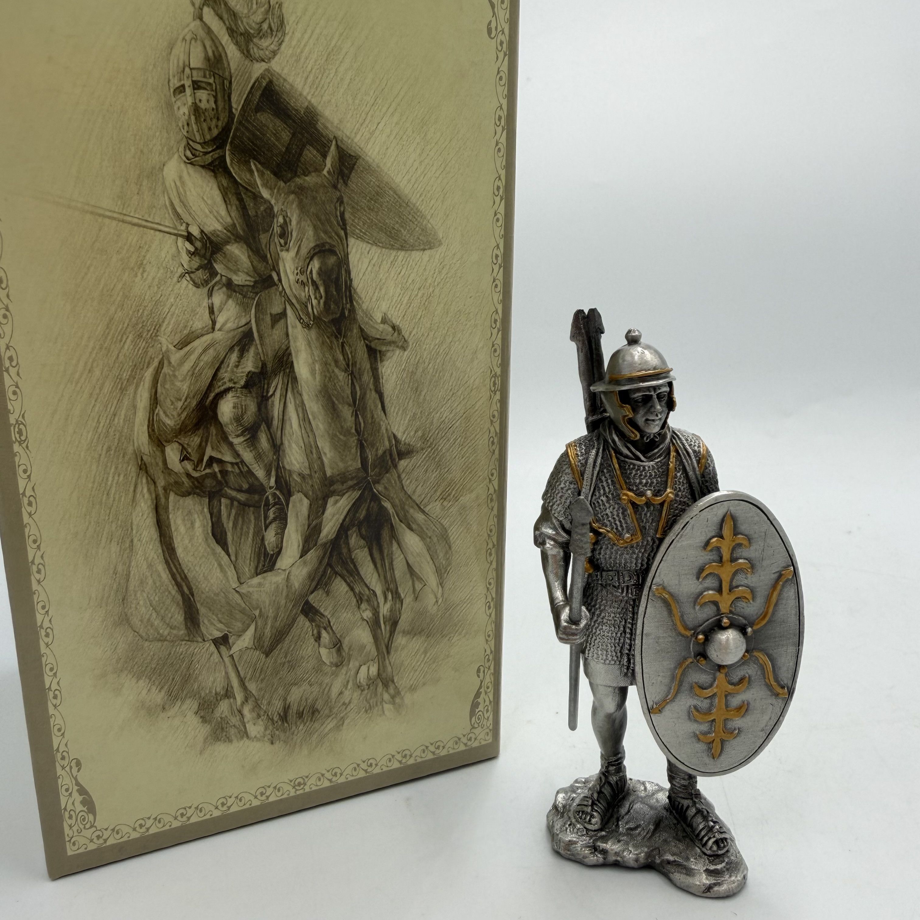 Other Medieval Warrior Miniature Figurine Pewter Metal Statue Size ONE SIZE - 5 Thumbnail