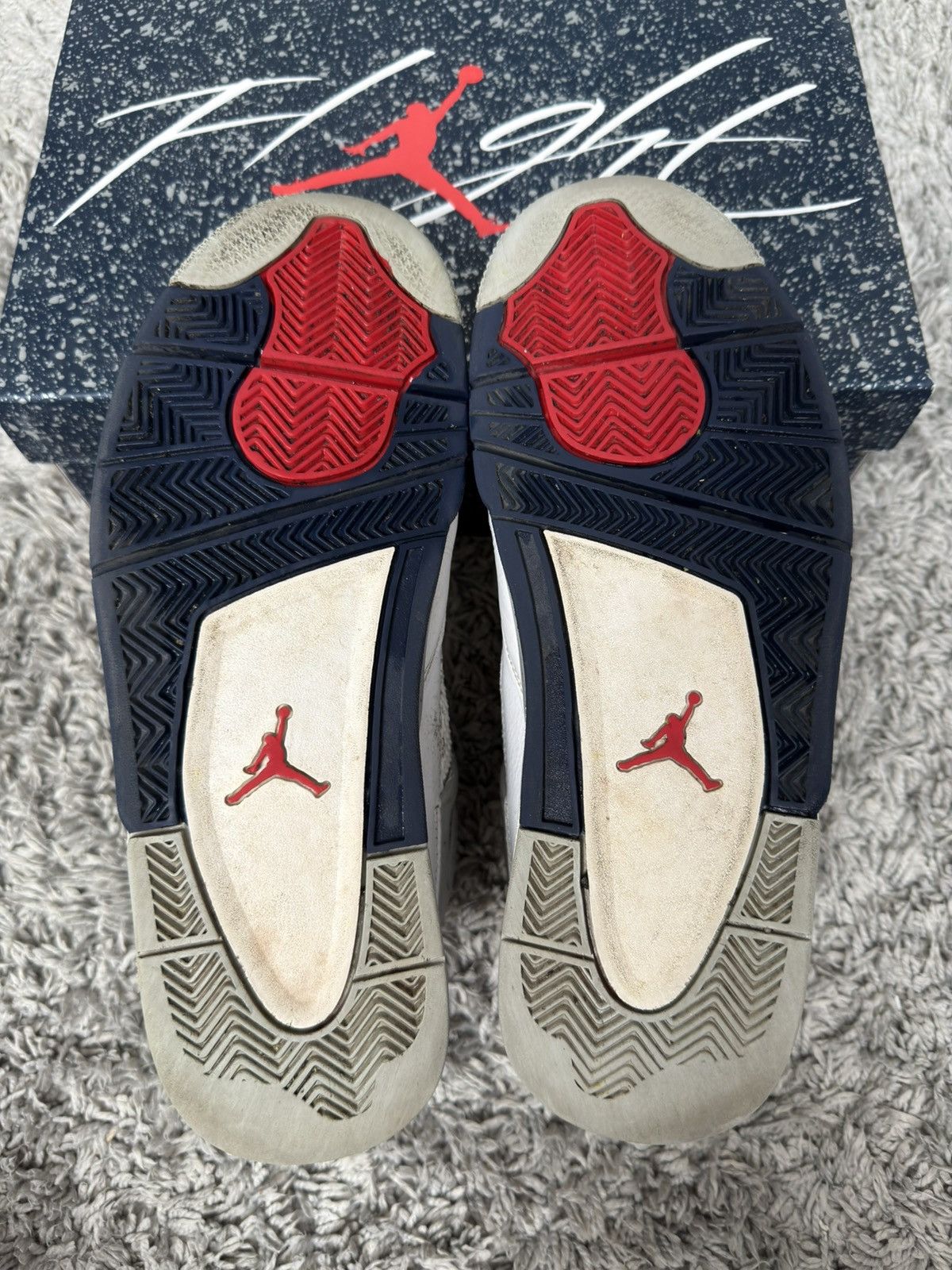 Jordan Brand Air Jordan 4 Retro Midnight Navy Size US 11 / EU 44 - 6 Thumbnail