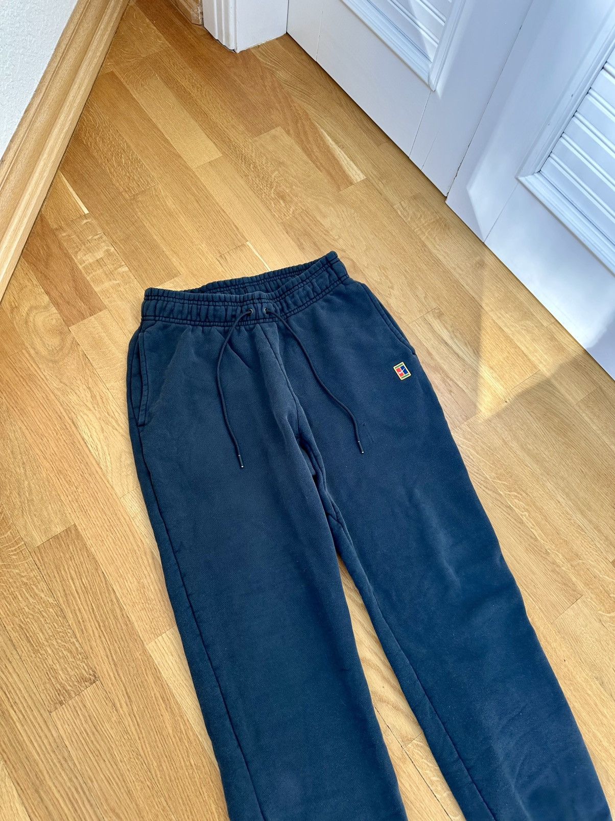 Nike Vintage Nike Court Logo Pants Baggy Fit Black Size US 32 / EU 48 - 2 Thumbnail