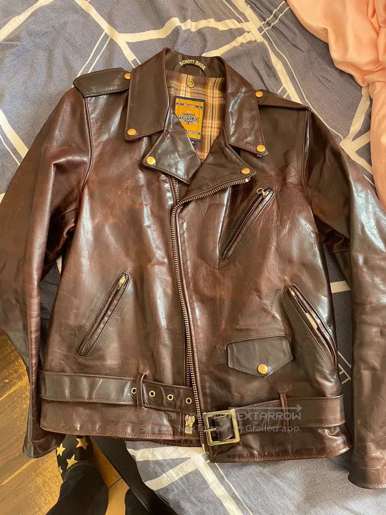 Oil-wax leather coat