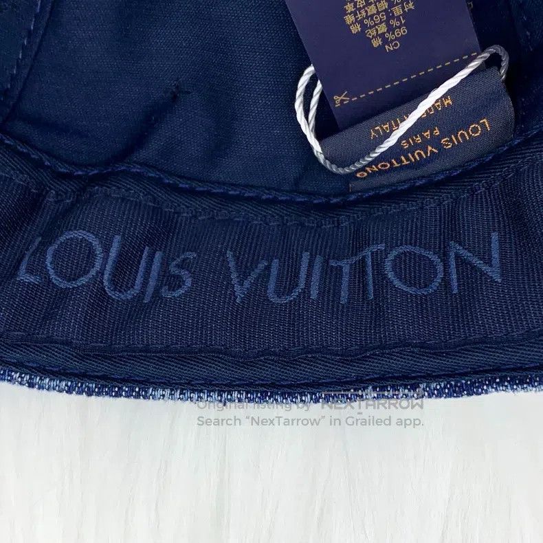 Louis Vuitton Louis Vuitton Navy blue logo full print cotton casual cap Size ONE SIZE - 8 Thumbnail
