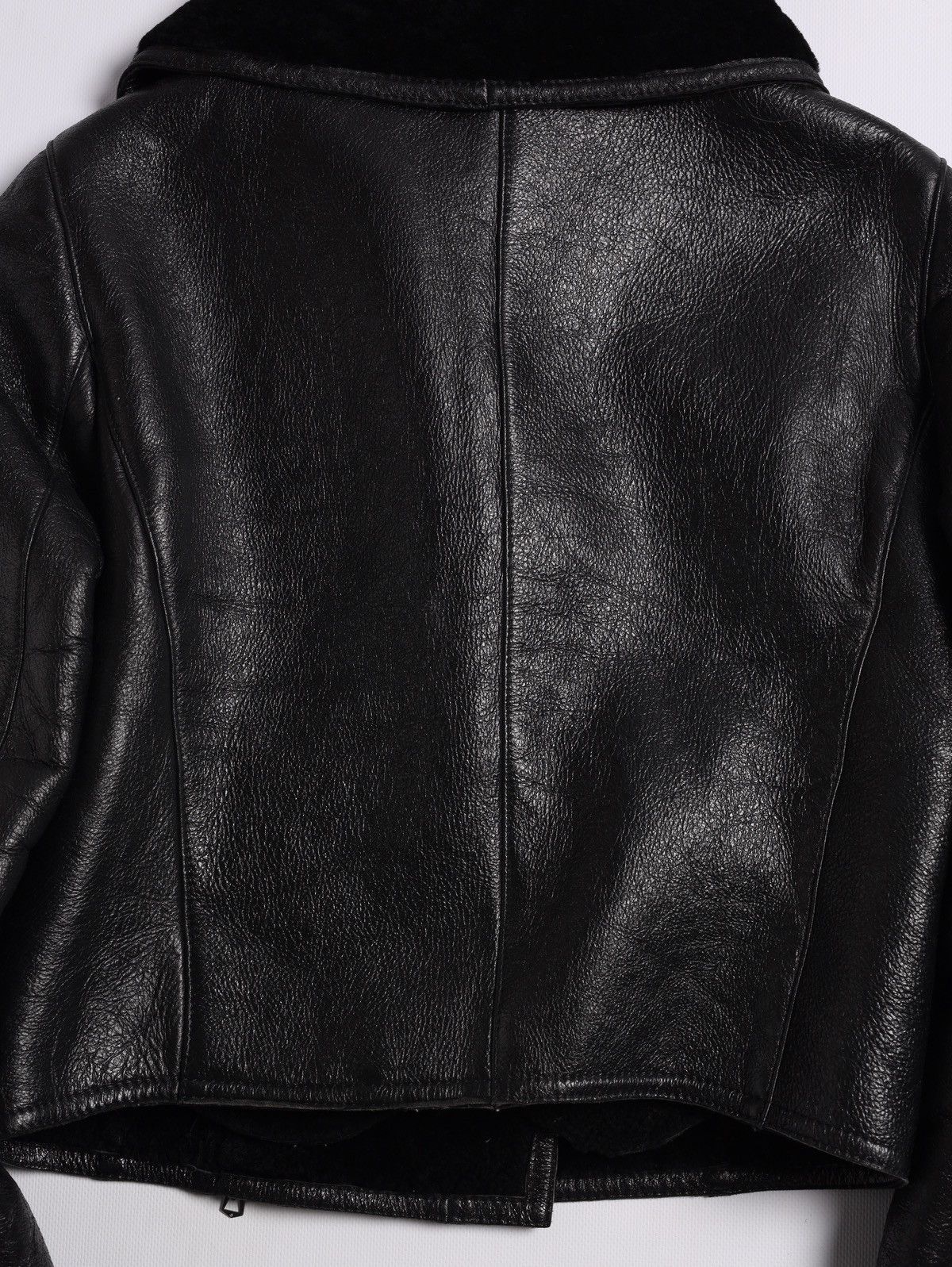 Gianfranco Ferre Gianfranco Ferre GFF Leather Pelle Shearling Crop Jacket Vin Size M / US 6-8 / IT 42-44 - 20 Thumbnail