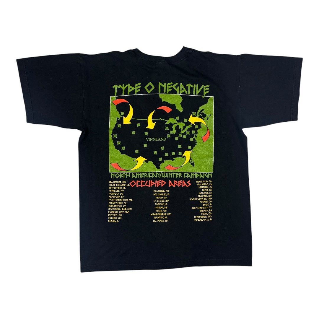 Band Tees Type o negative - Occupied Areas North us Tour. 1996 Size US L / EU 52-54 / 3 - 2 Thumbnail