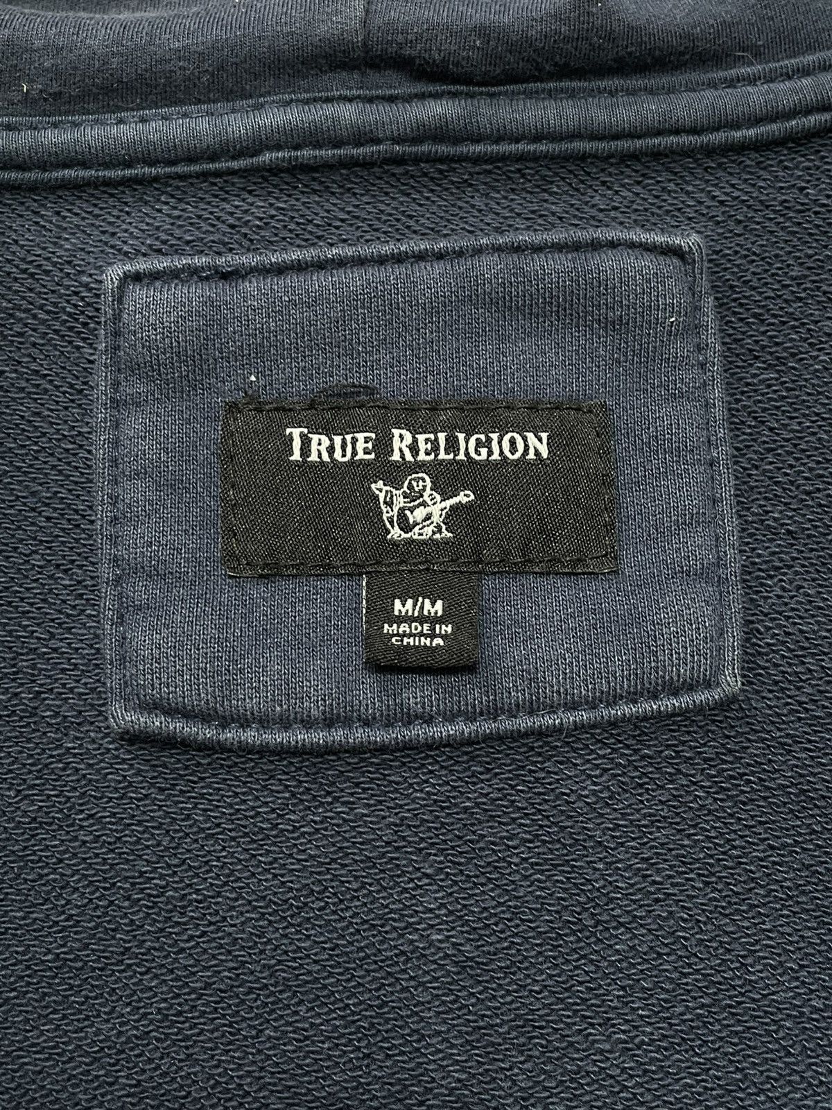 True Religion Vintage True Religion Japanese Emborided Logo Zip Up Hoodie Size US M / EU 48-50 / 2 - 6 Thumbnail