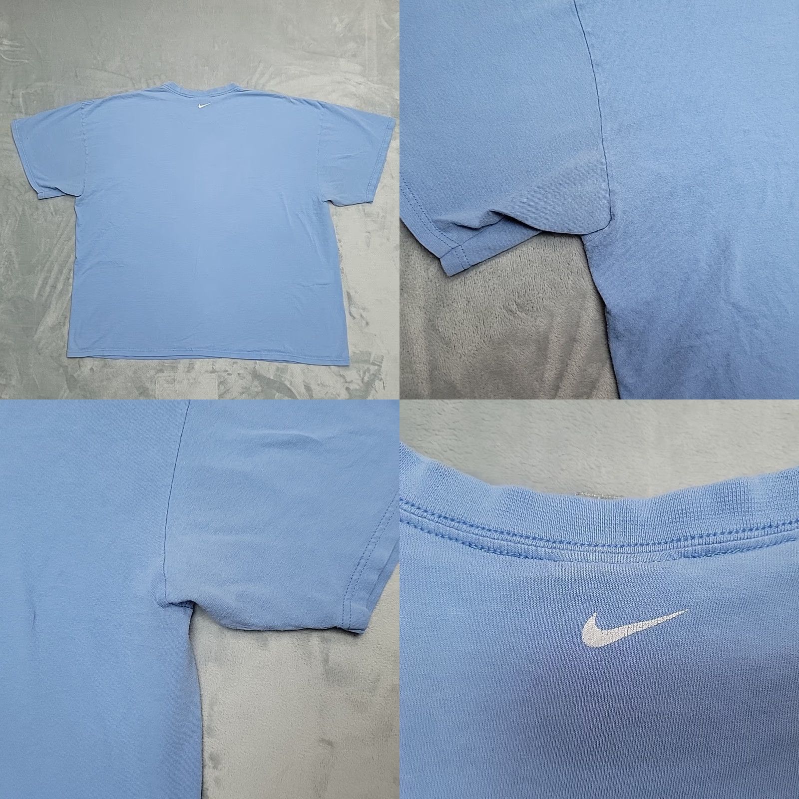 Nike VINTAGE Nike Shirt Mens XXXL Blue 100% Cotton Back Center Swoosh TEE Team T-Shirt Logos 80s, 90s, Outdoor Sports Mens Size US XXL / EU 58 / 5 - 8 Thumbnail
