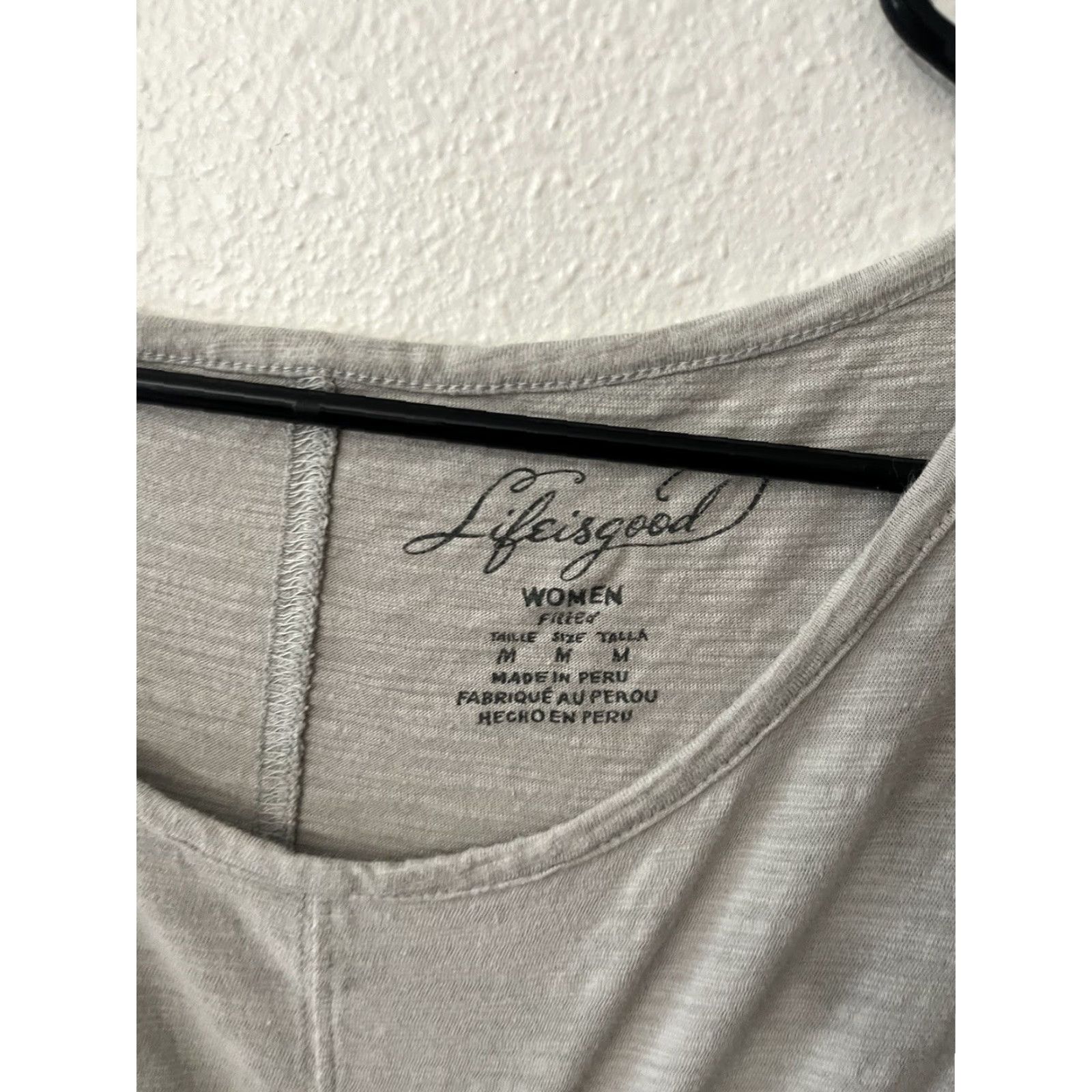 Life is Good Life Is Good Long Sleeve T Shirt Womens Medium Gray Ombre Sun Crusher Size M / US 6-8 / IT 42-44 - 2 Thumbnail
