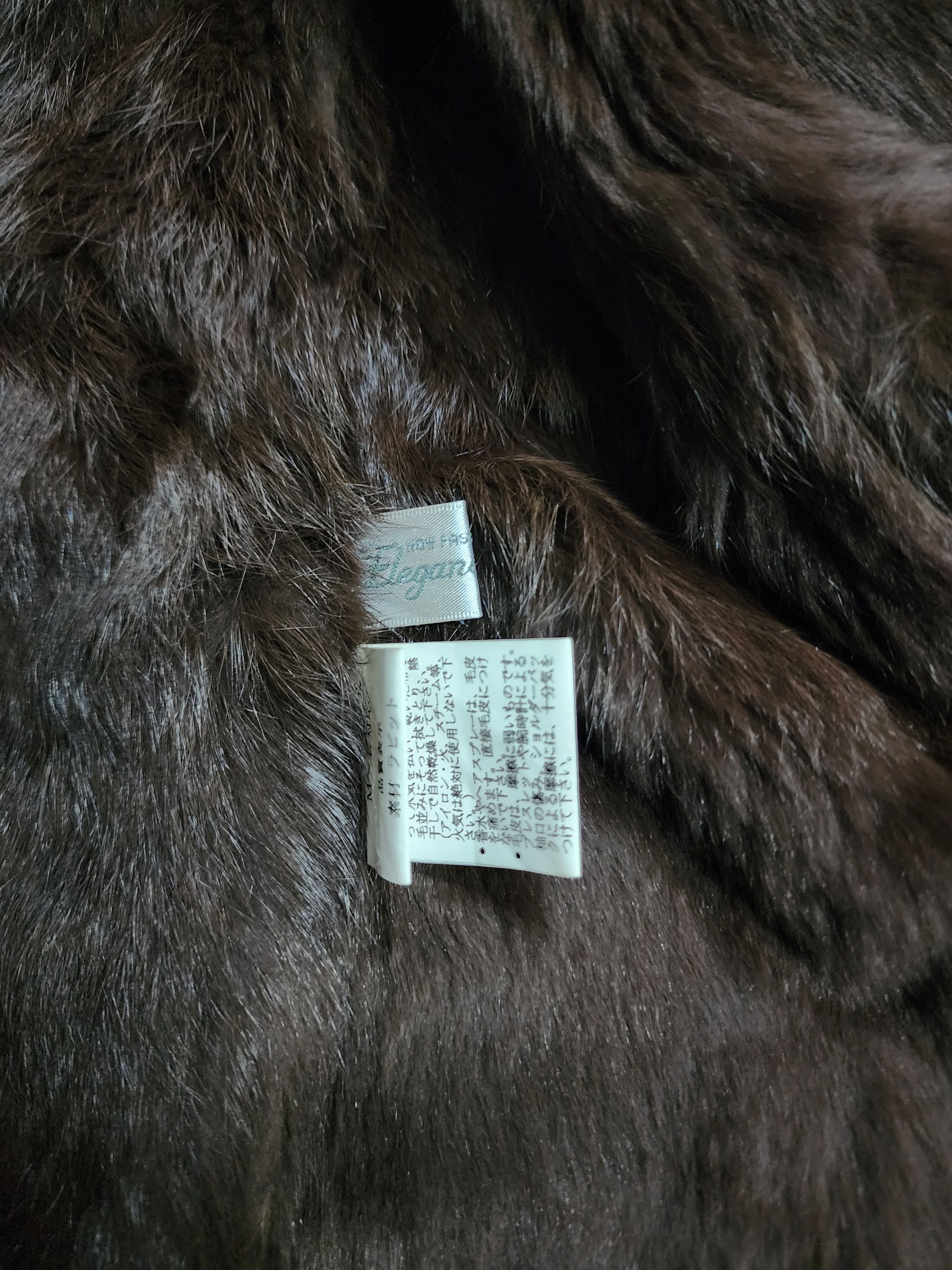 Japanese Brand Elegance Rabbit Fur For Lady Leather Jacket Size M / US 6-8 / IT 42-44 - 6 Thumbnail