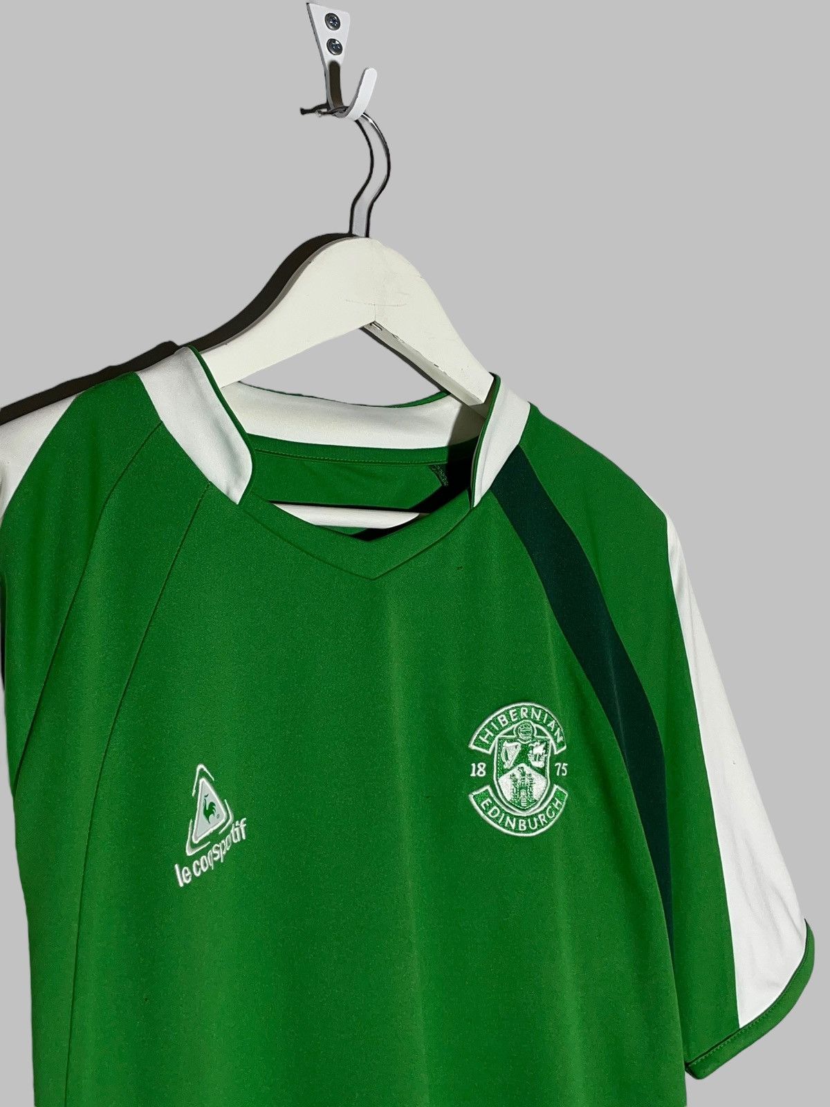 Vintage Hibernian FC Le Coq Sportif Vintage Football Shirt Size US L / EU 52-54 / 3 - 3 Thumbnail