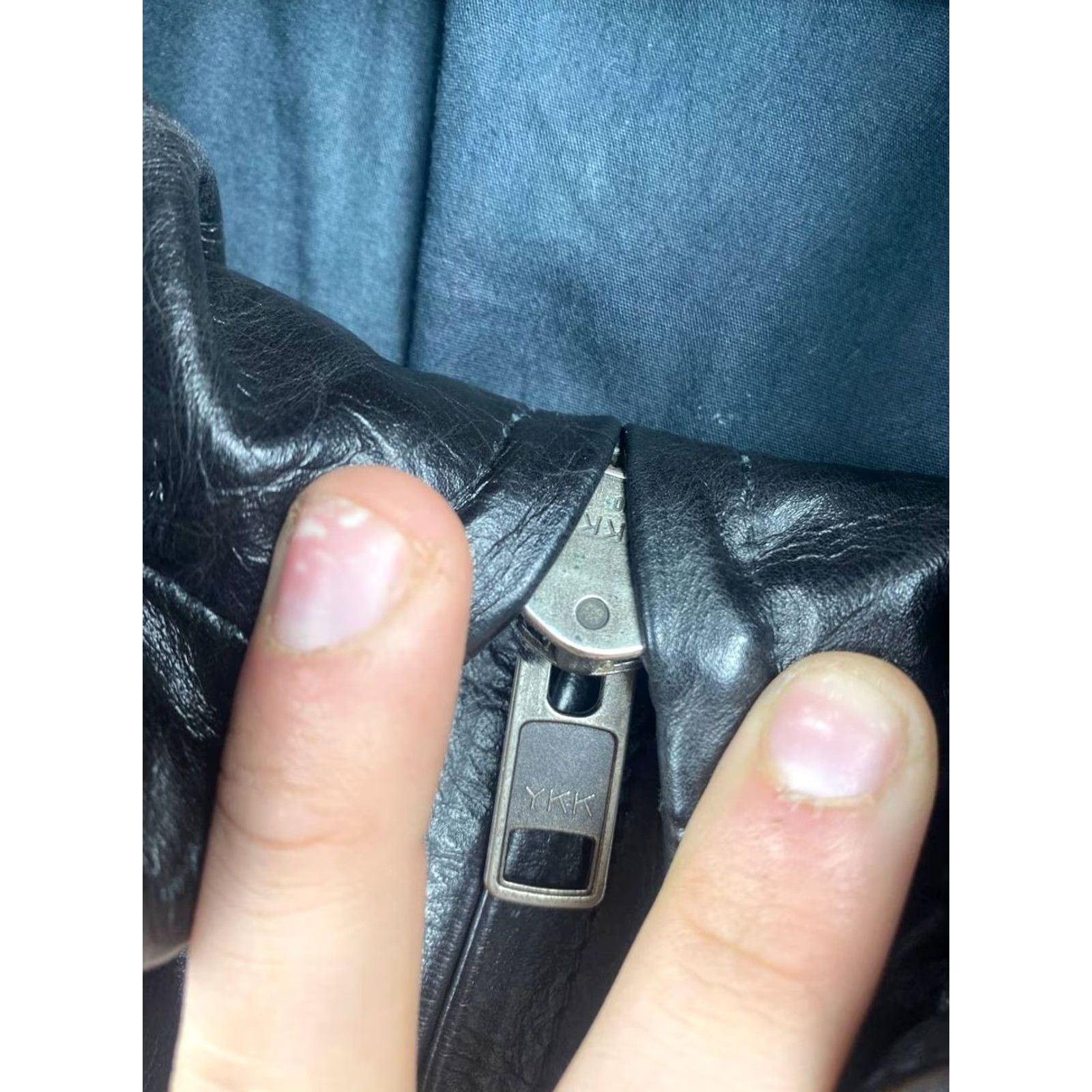 Allsaints AllSaints Leather Shirt Bomber Jacket Men M Black Regular Zip Biker Coat Leather Lining Winter Spring Fall Ride Mens Size US M / EU 48-50 / 2 - 3 Thumbnail