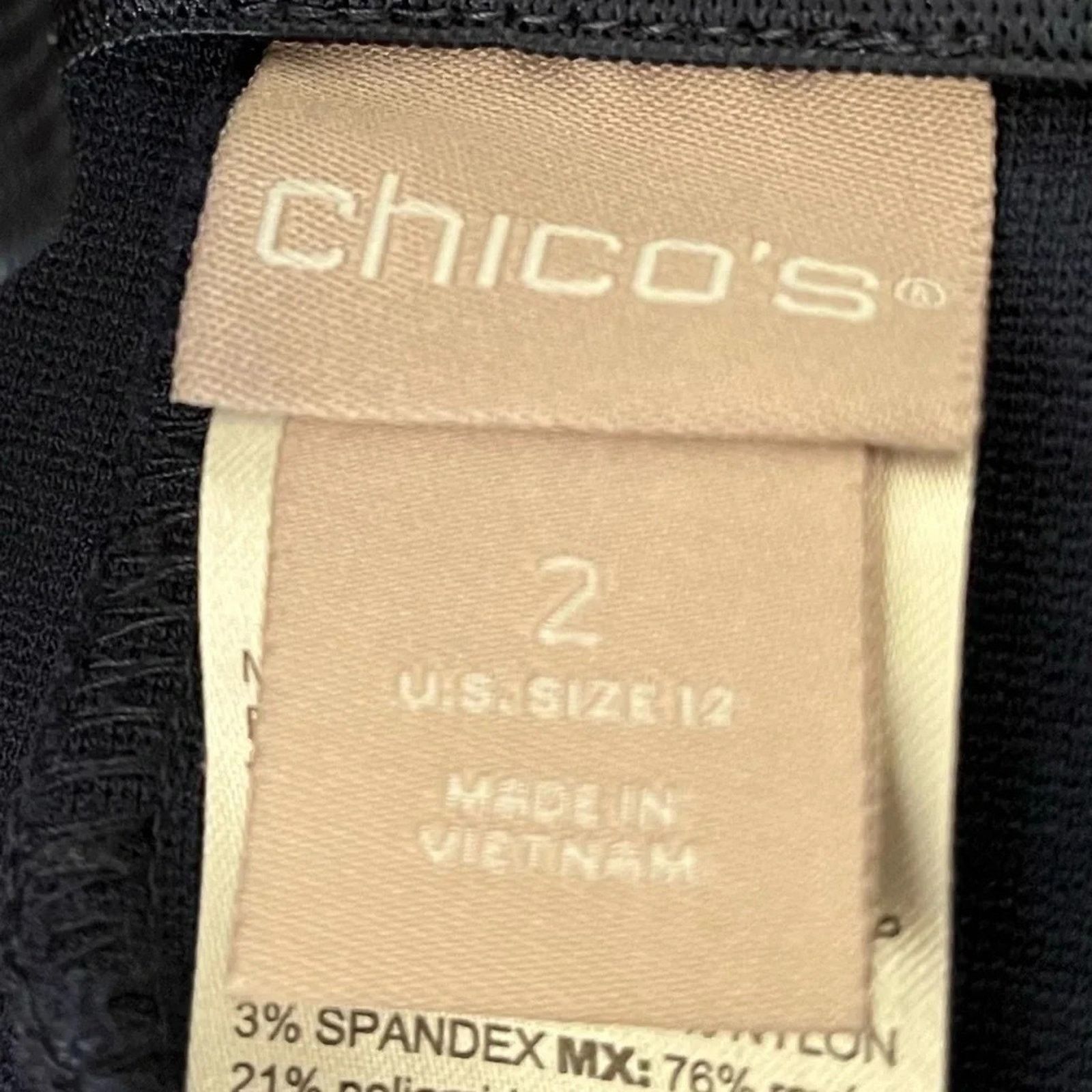Chicos Chico’s So Slimming Brigitte Straight Leg Pants sz2, Lg Size 38" / US 16 / IT 52 - 3 Thumbnail