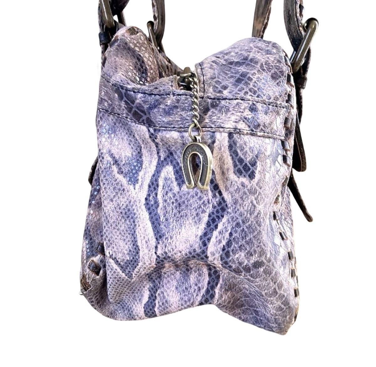 Betsey Johnson Betsey Johnson Y2K Archive Python Print Studded Tote Bag Size ONE SIZE - 4 Thumbnail