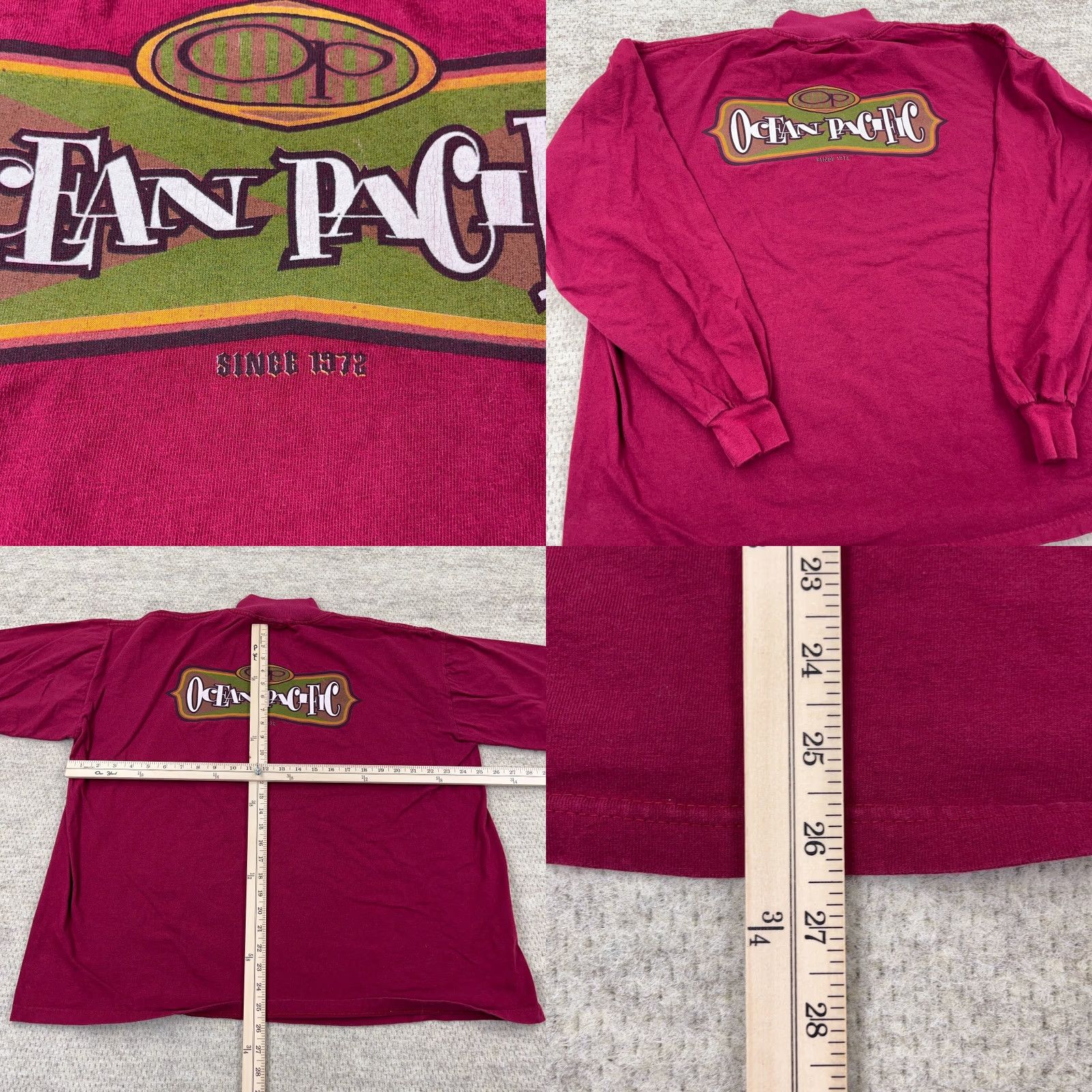 Ocean Pacific VINTAGE Ocean Pacific Shirt Men XL Red 90s Outdoors Logo Long Sleeve USA Ocean Pacific Shirt Men XL Red 90s Mens Size US XL / EU 56 / 4 - 8 Thumbnail
