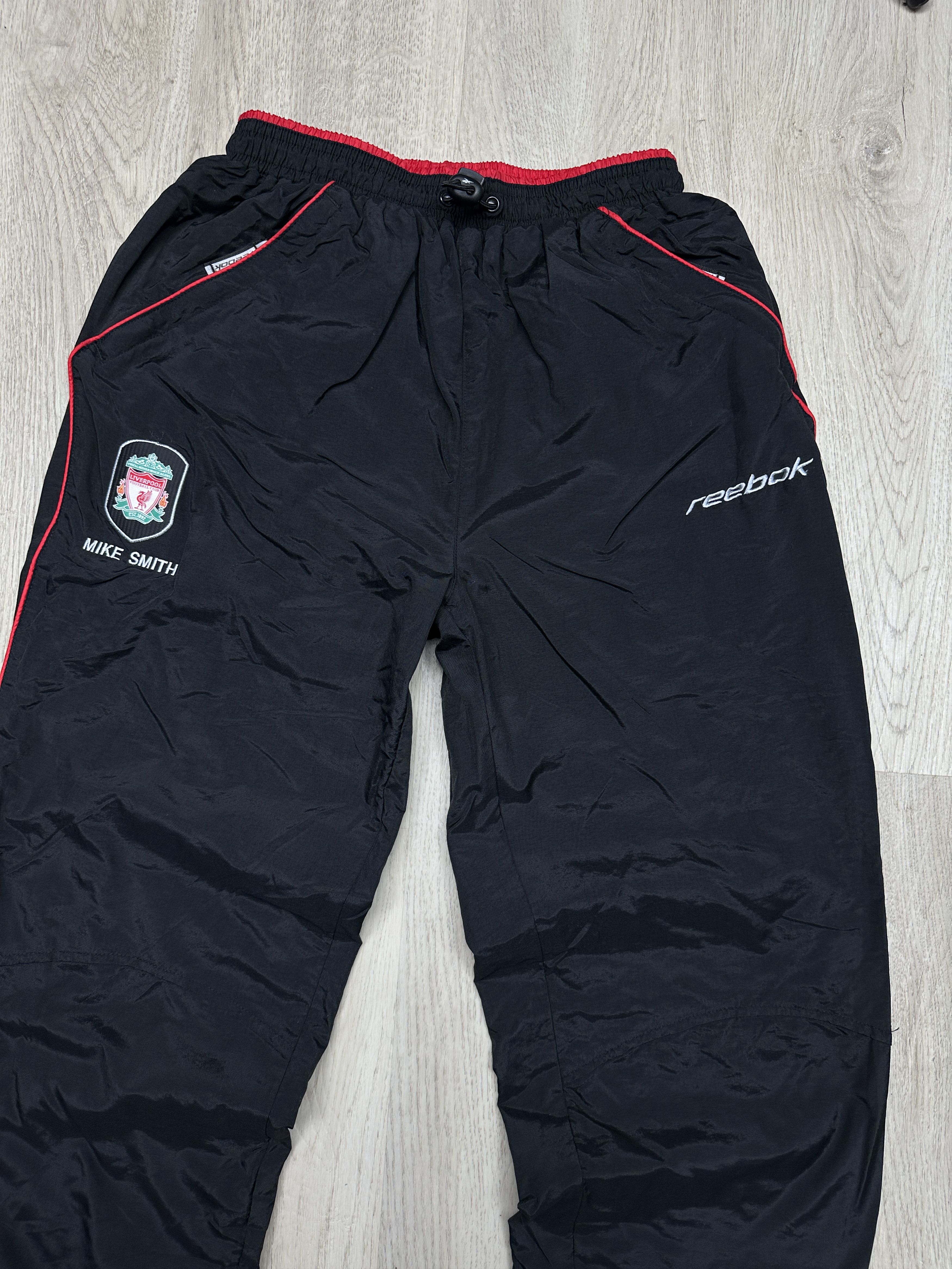 Reebok Reebok Liverpool FC Vintage Mens Nylon Track Pants Size US 30 / EU 46 - 2 Thumbnail