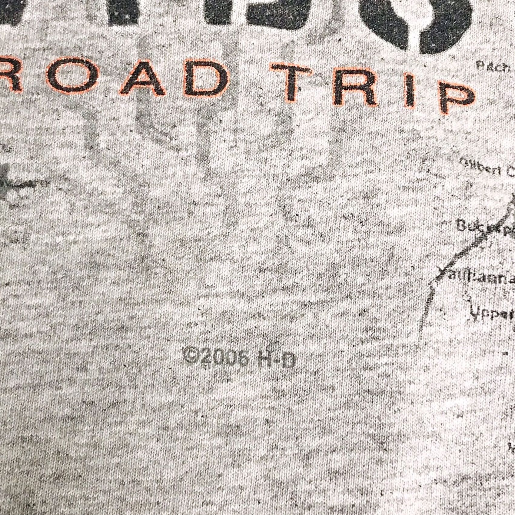 Harley Davidson VINTAGE Harley-Davidson Road Trip Atlas Map Graphic T-Shirt Mens 2XL Gray Crew Neck Short Sleeve USA T-Shirt Size US XXL / EU 58 / 5 - 5 Thumbnail
