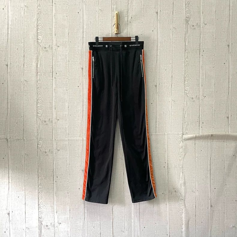 Givenchy Givenchy Black and Orange Striped Trousers Size US 38 / EU 54 - 1 Thumbnail