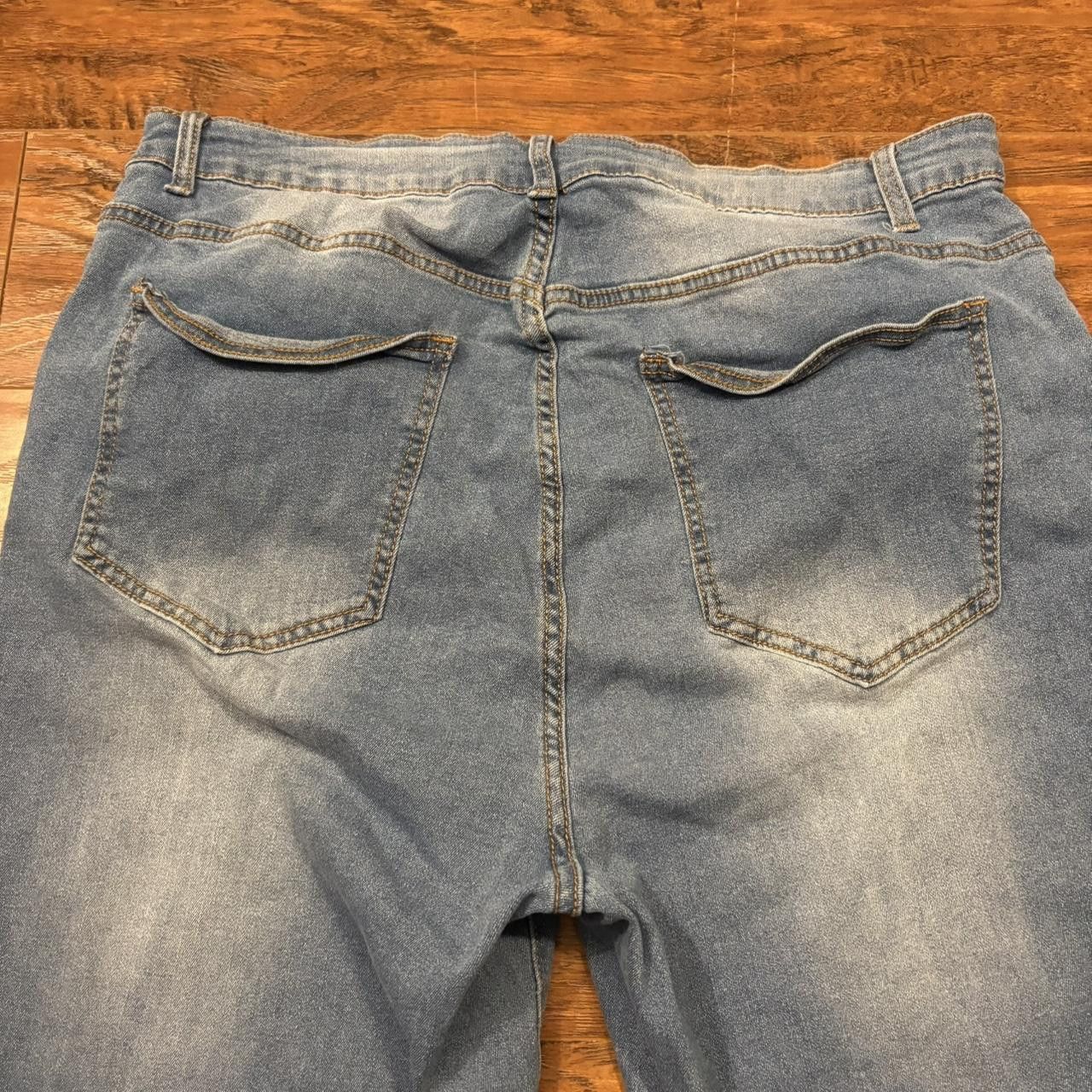 Vintage Crazy Vintage Y2K/2000s Baggy Flared Light Wash Skater Streetwear Denim Jeans! Size US 36 / EU 52 - 5 Thumbnail