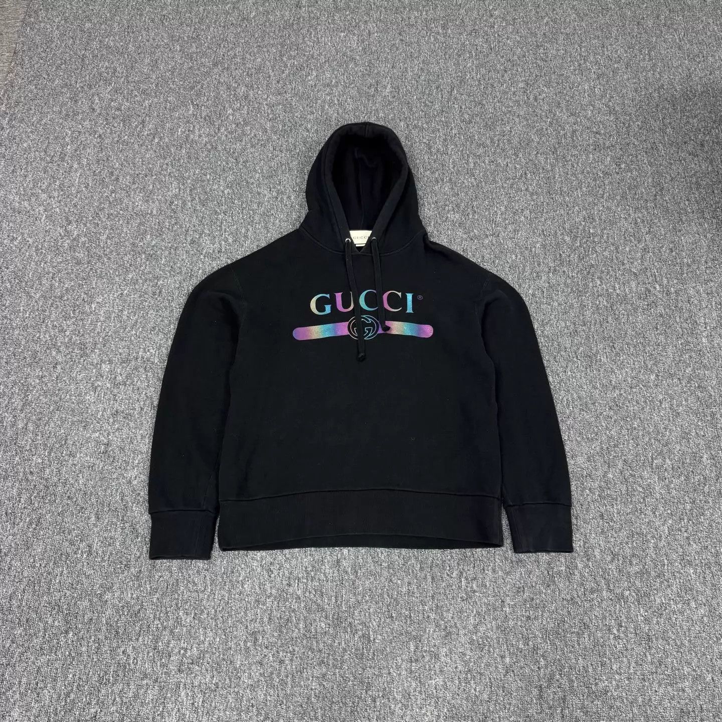 Gucci Gucci Multicolor Logo Distressed Hoodie S 99 New Size US S / EU 44-46 / 1 - 1 Thumbnail