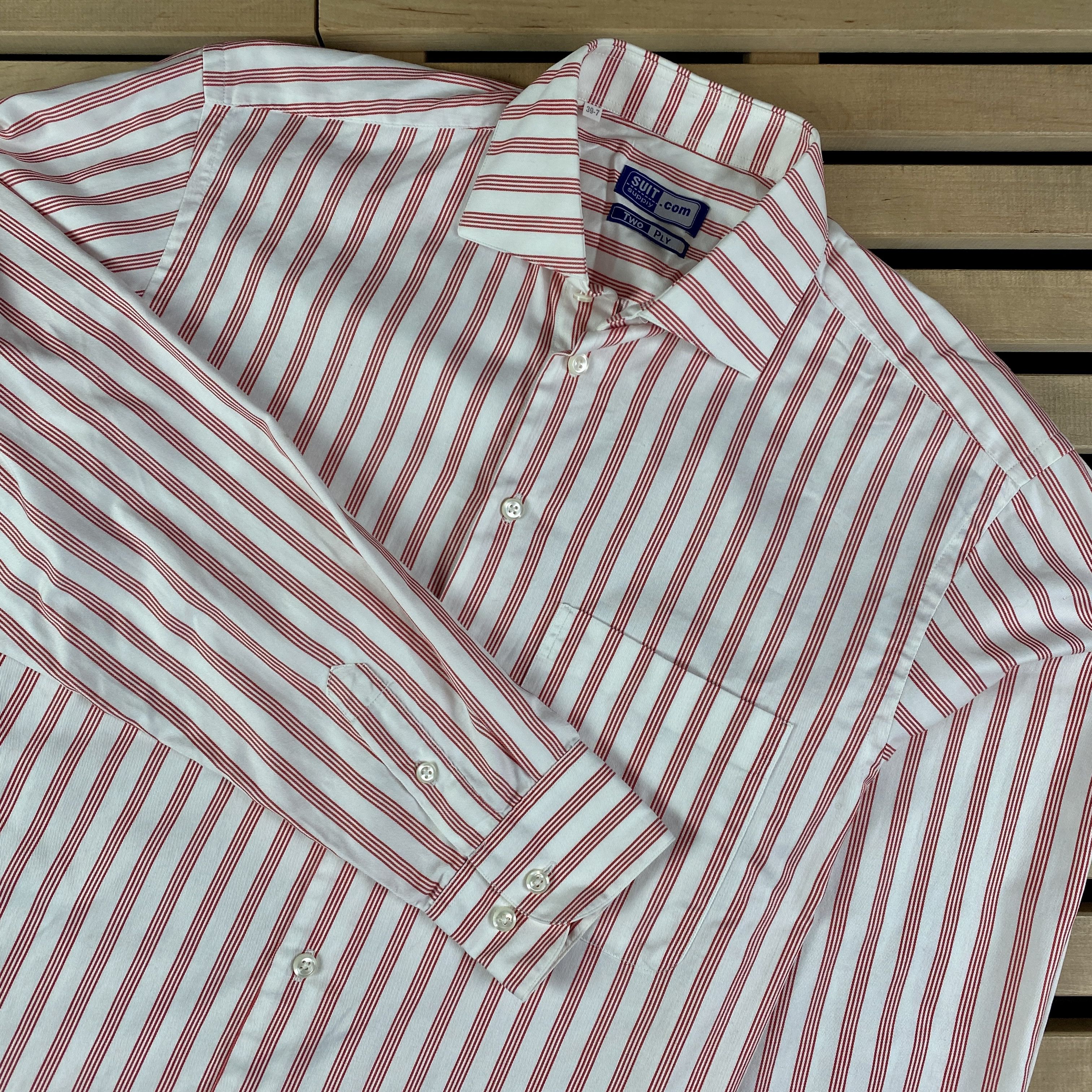 Suitsupply Mens Long Sleeve Shirts Suitsupply Size 39-7 Cotton Size US M / EU 48-50 / 2 - 2 Thumbnail
