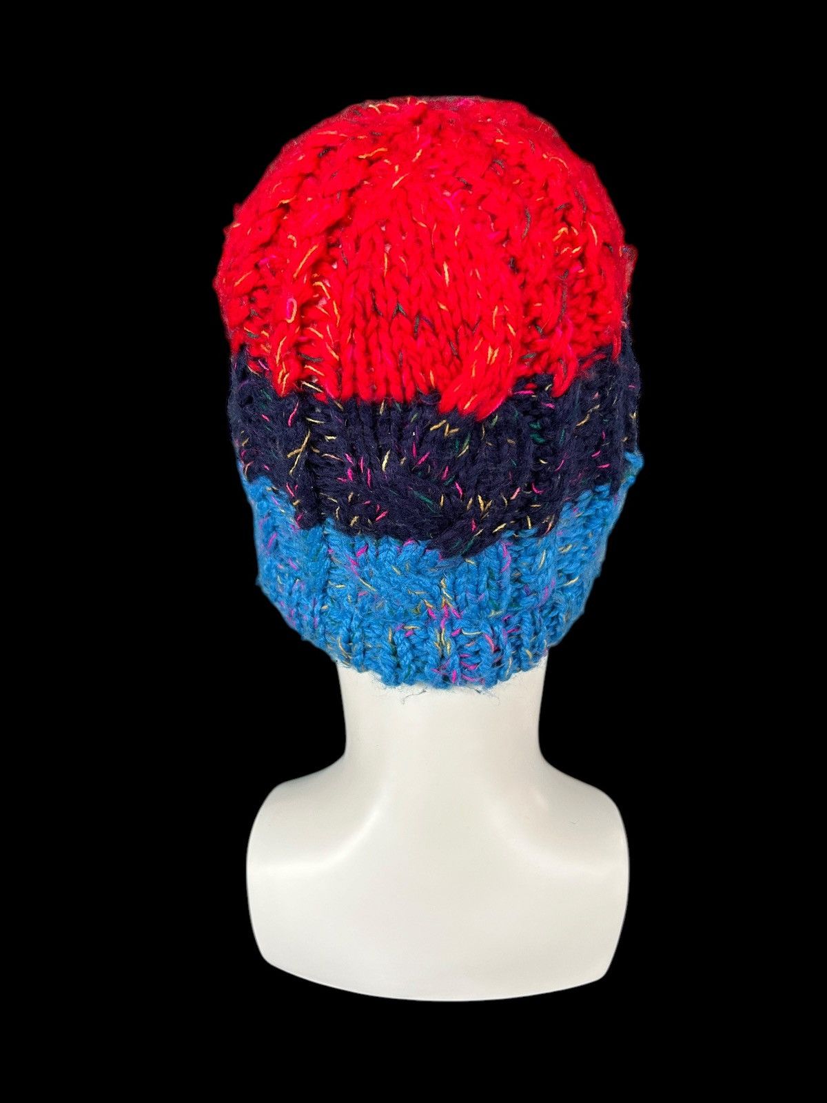 Japanese Brand × Kapital × Vintage Crochet Knitted Handmade Beanie Hats Rare☠️☠️ Size ONE SIZE - 3 Thumbnail