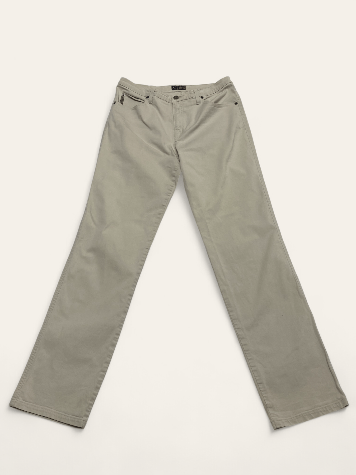 Armani Vintage ARMANI Beige Pants Luxury Size US 31 - 1 Thumbnail