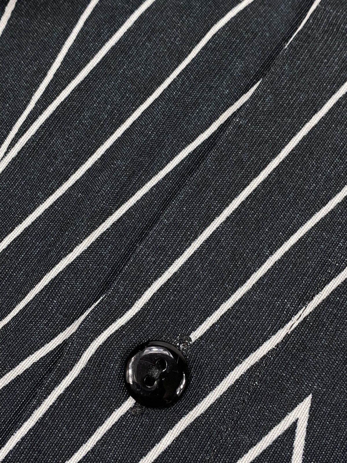 Vintage Y2K Black White Zig Zag Lines Basic Abstract Party Shirt Size US L / EU 52-54 / 3 - 6 Thumbnail
