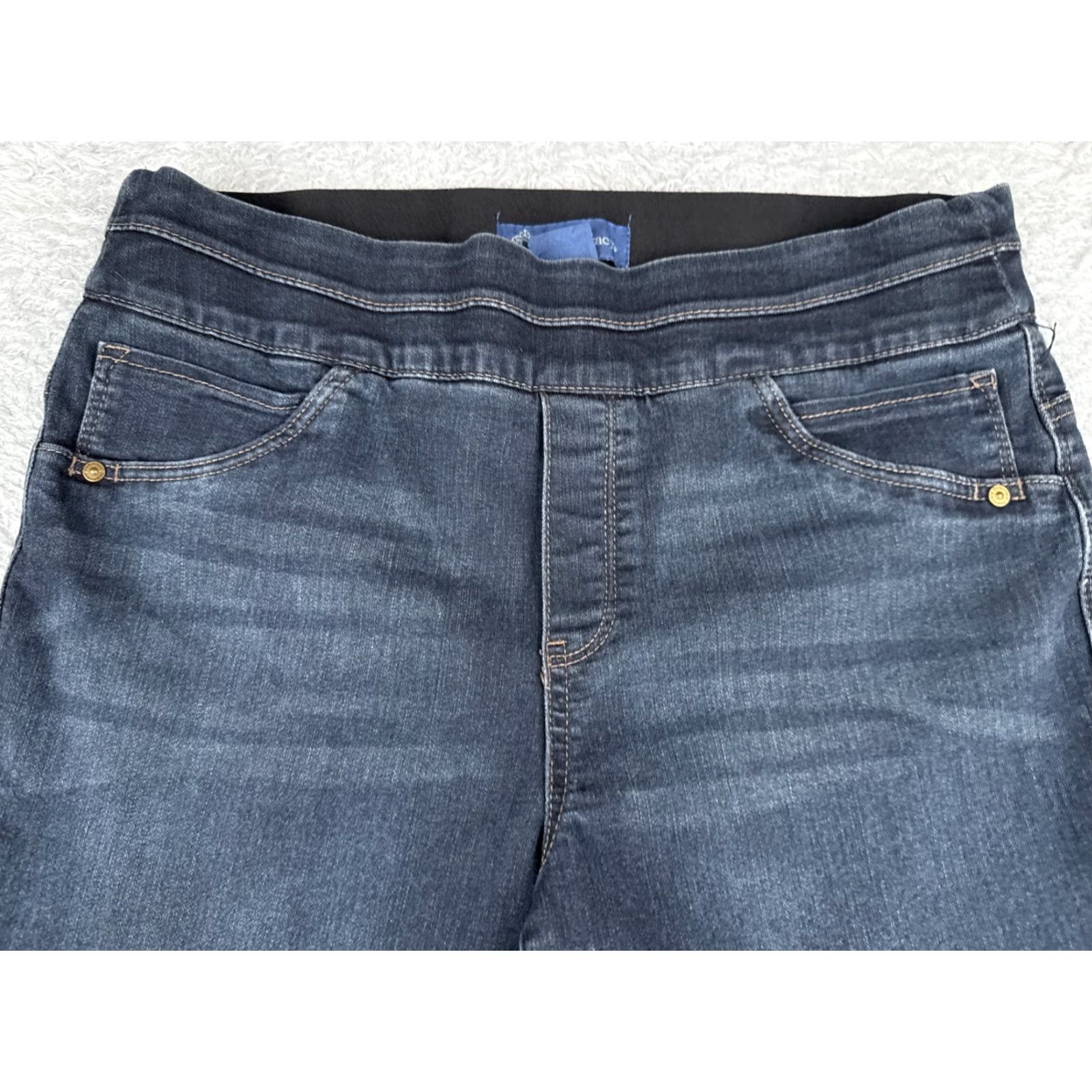 Vintage Democracy Womens Jeans 10 Blue Denim Skinny High Rise 32x26 Distressed Cotton Size 32" / US 10 / IT 46 - 4 Thumbnail