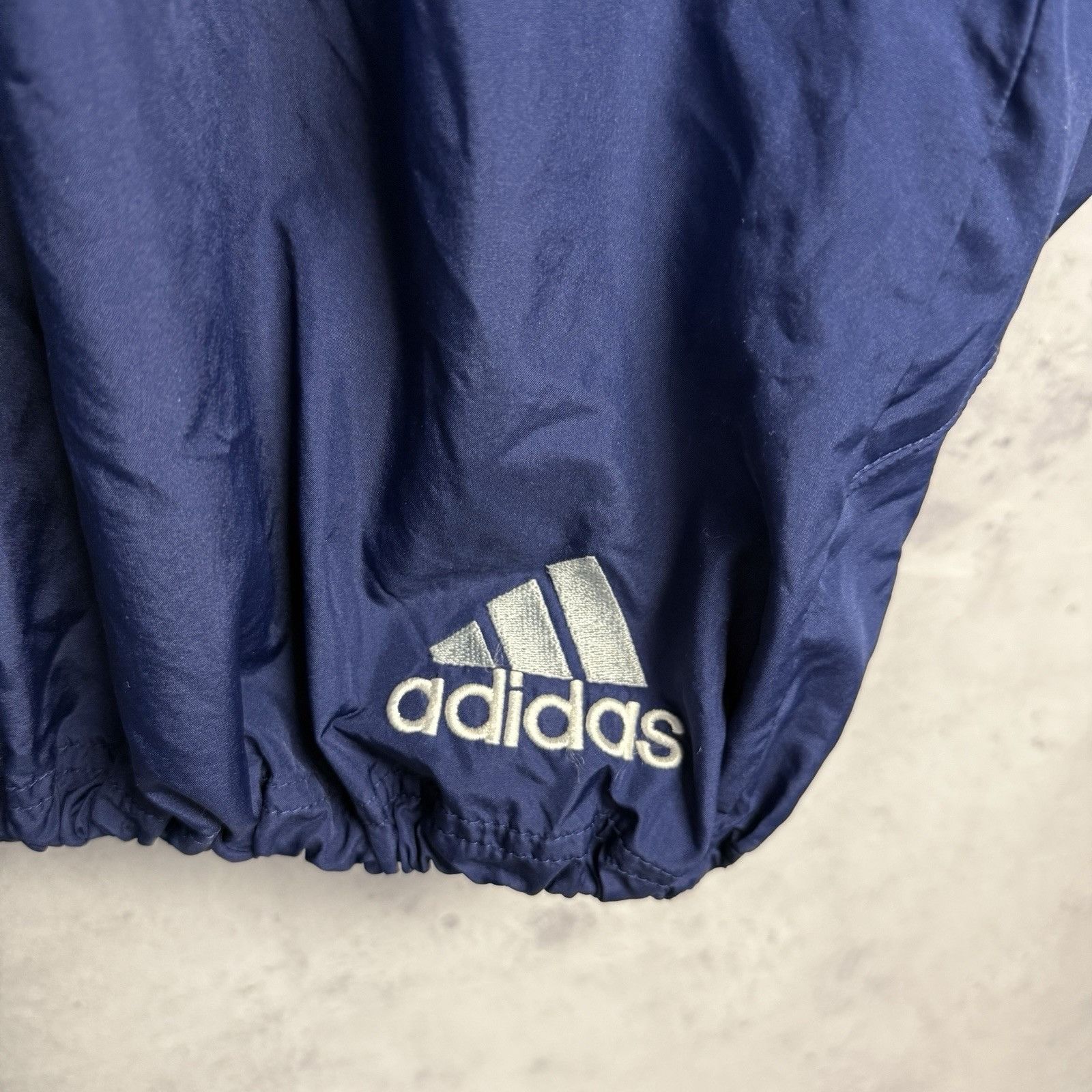 Adidas Vintage Adidas Windbreaker Jacket Mens 2XL 26.5x29.5 Blue Y2 Size US XXL / EU 58 / 5 - 5 Thumbnail