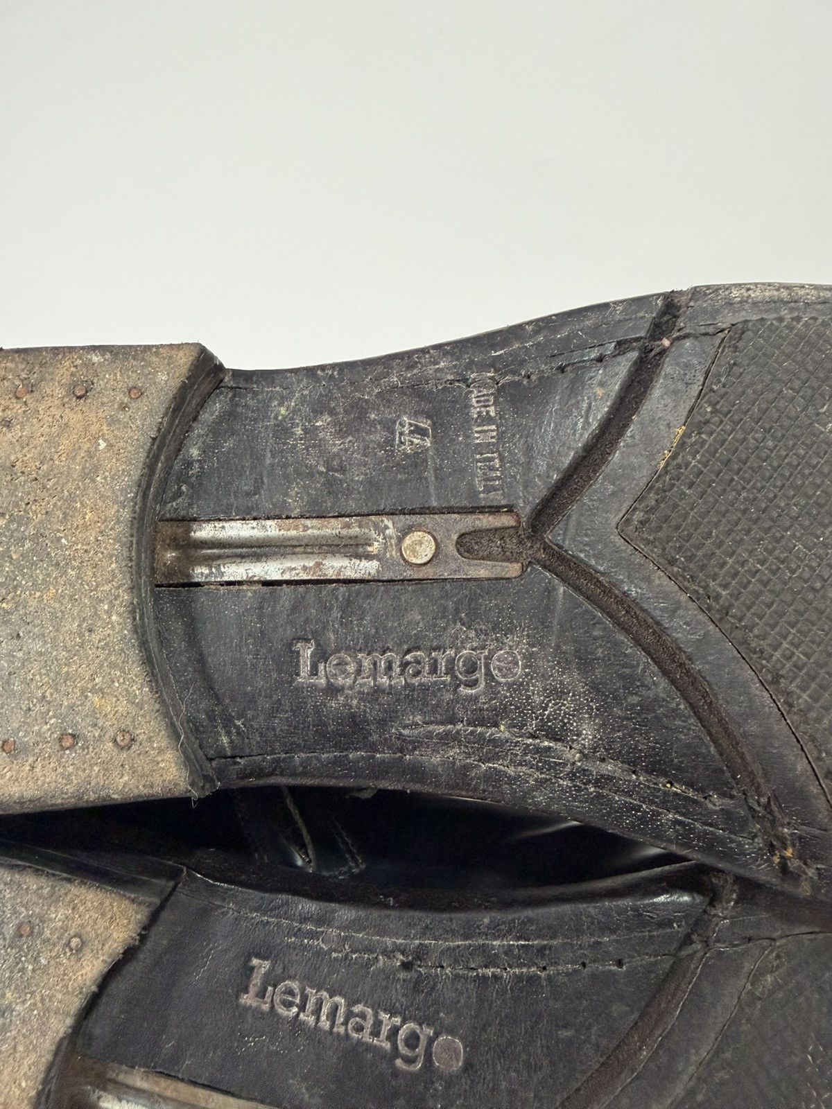 If Six Was Nine Lemargo Black Leather Combat Boots Size US 11 / EU 44 - 7 Thumbnail
