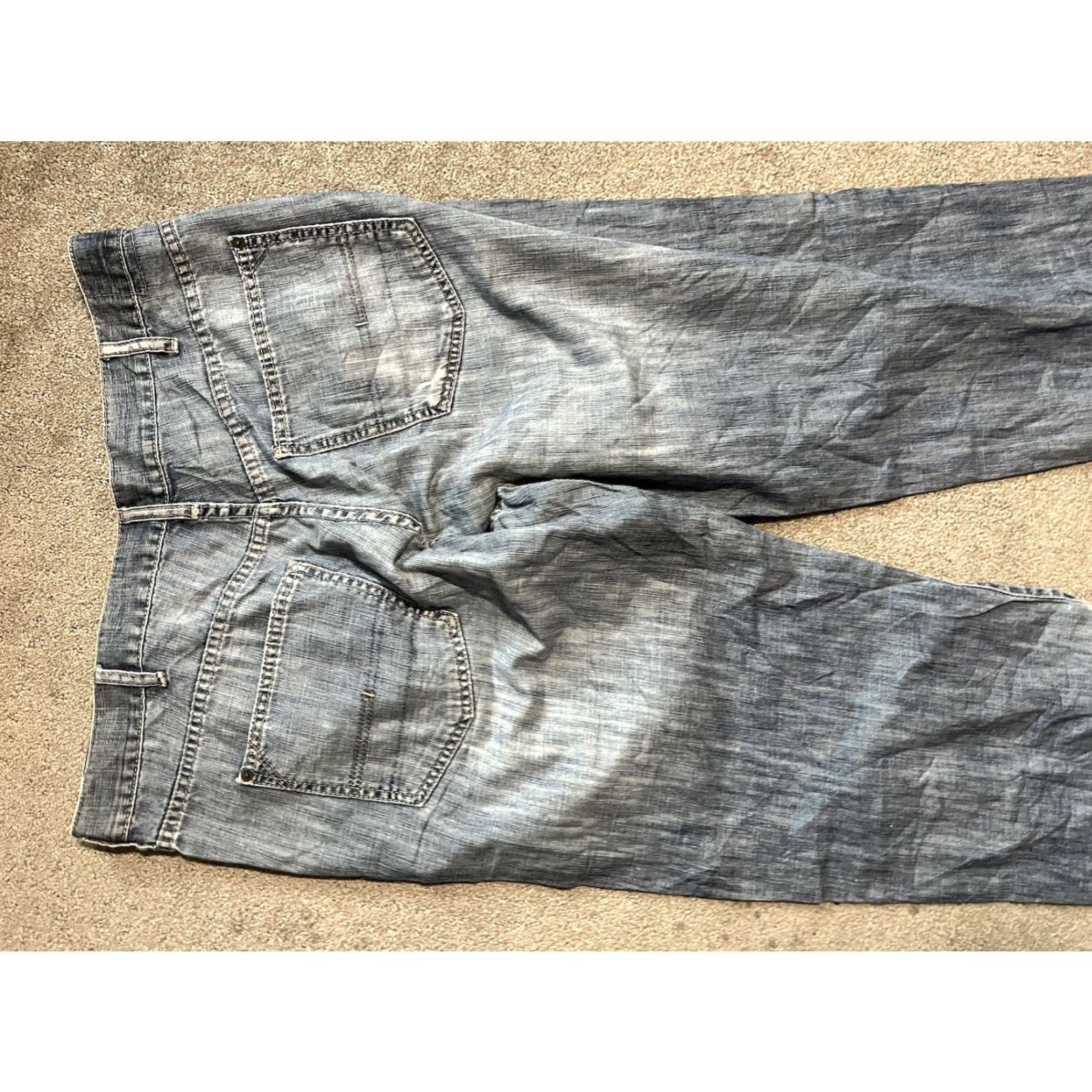 Calvin Klein Calvin Klein Jeans Men Straight 40x31 Relaxed Mid Rise Denim Cotton Blue Regular Size 40 Inseam 31 Zipper Logo Button Vintage: No - N/A Size US 40 / EU 56 - 4 Thumbnail