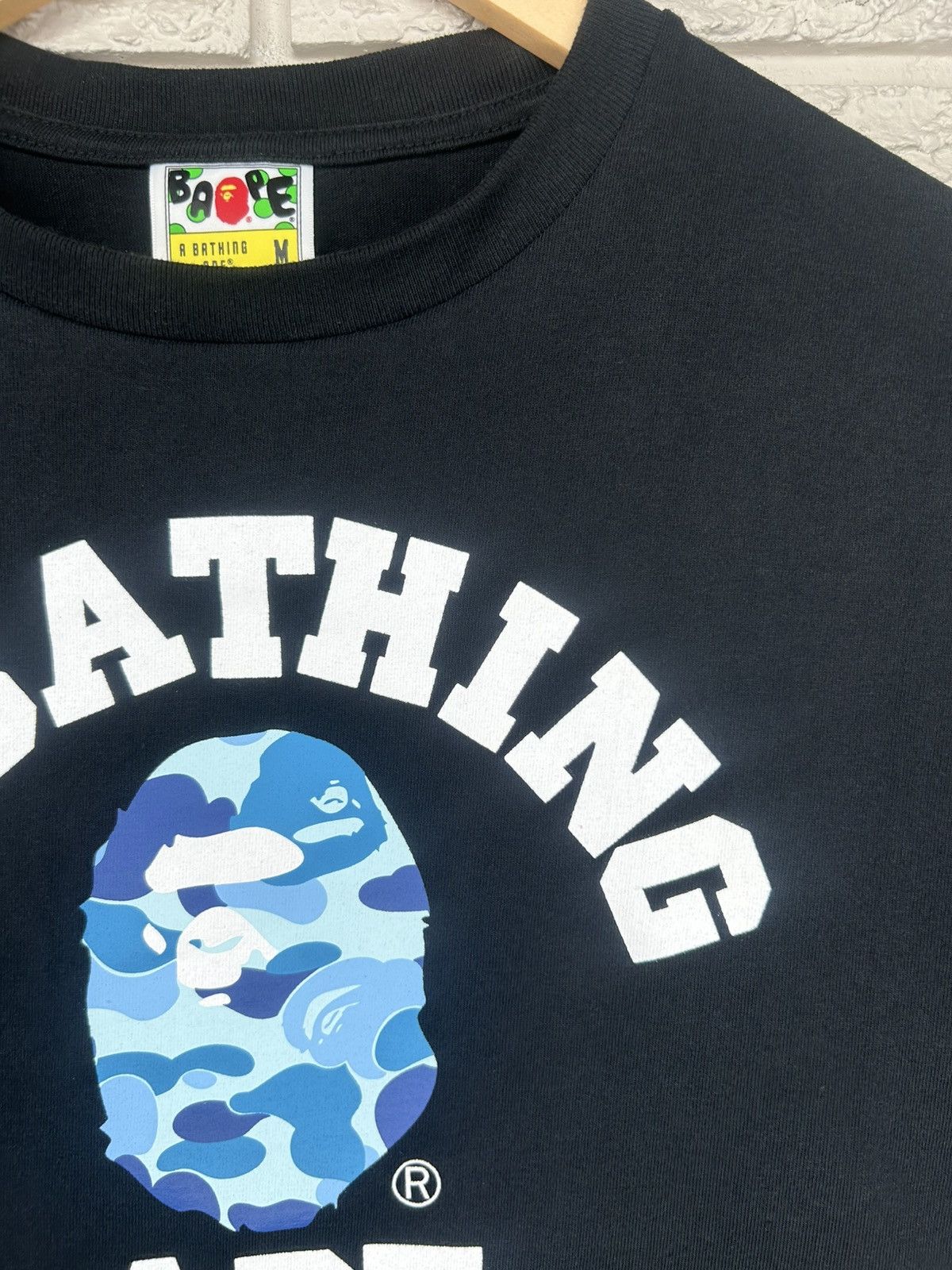 Bape Bape Blue Camo College Tee Size US M / EU 48-50 / 2 - 7 Thumbnail