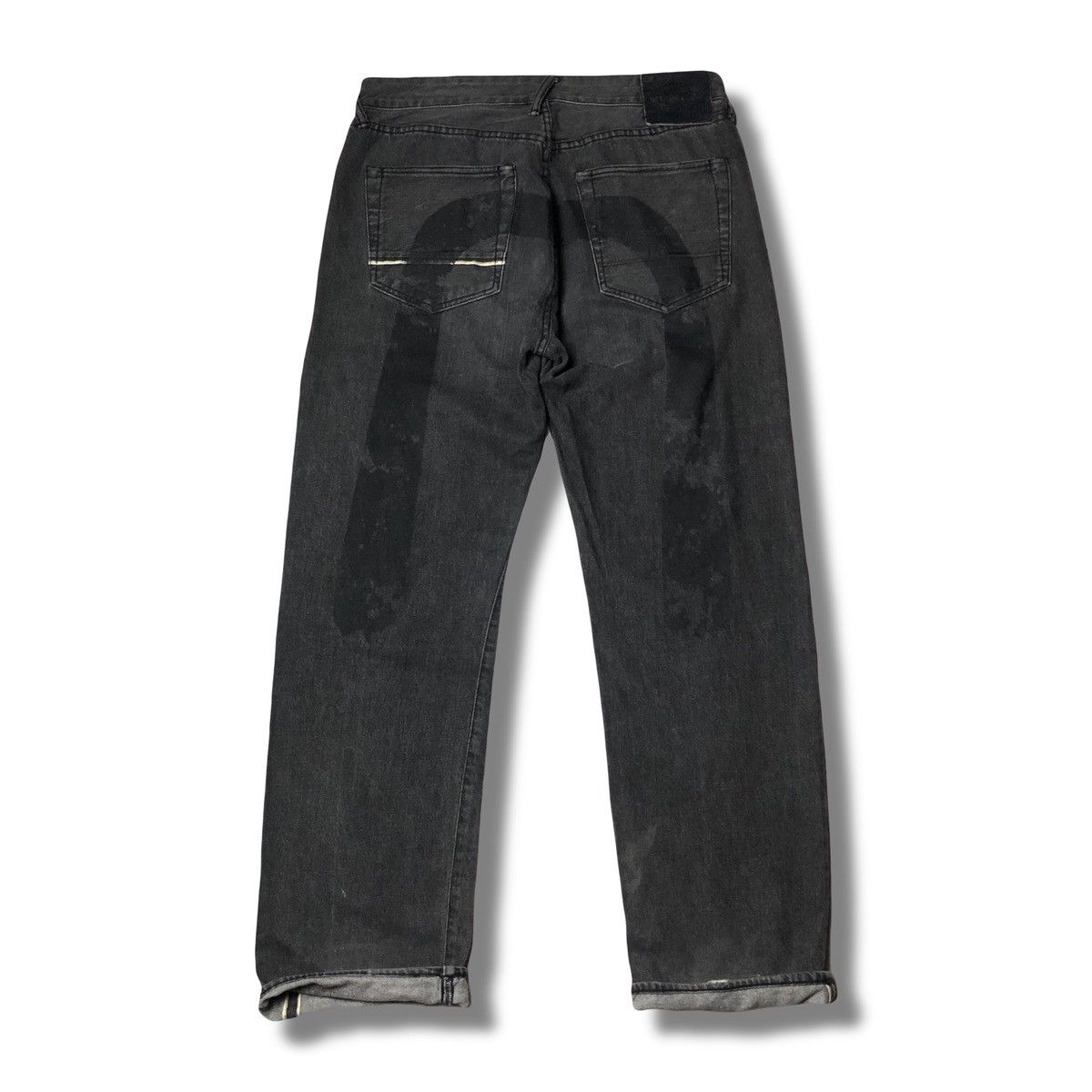 image of Evisu Daicock Selvedge Main Line Black Soul Tokyo Osaka in Black Wash, Men's (Size 33)