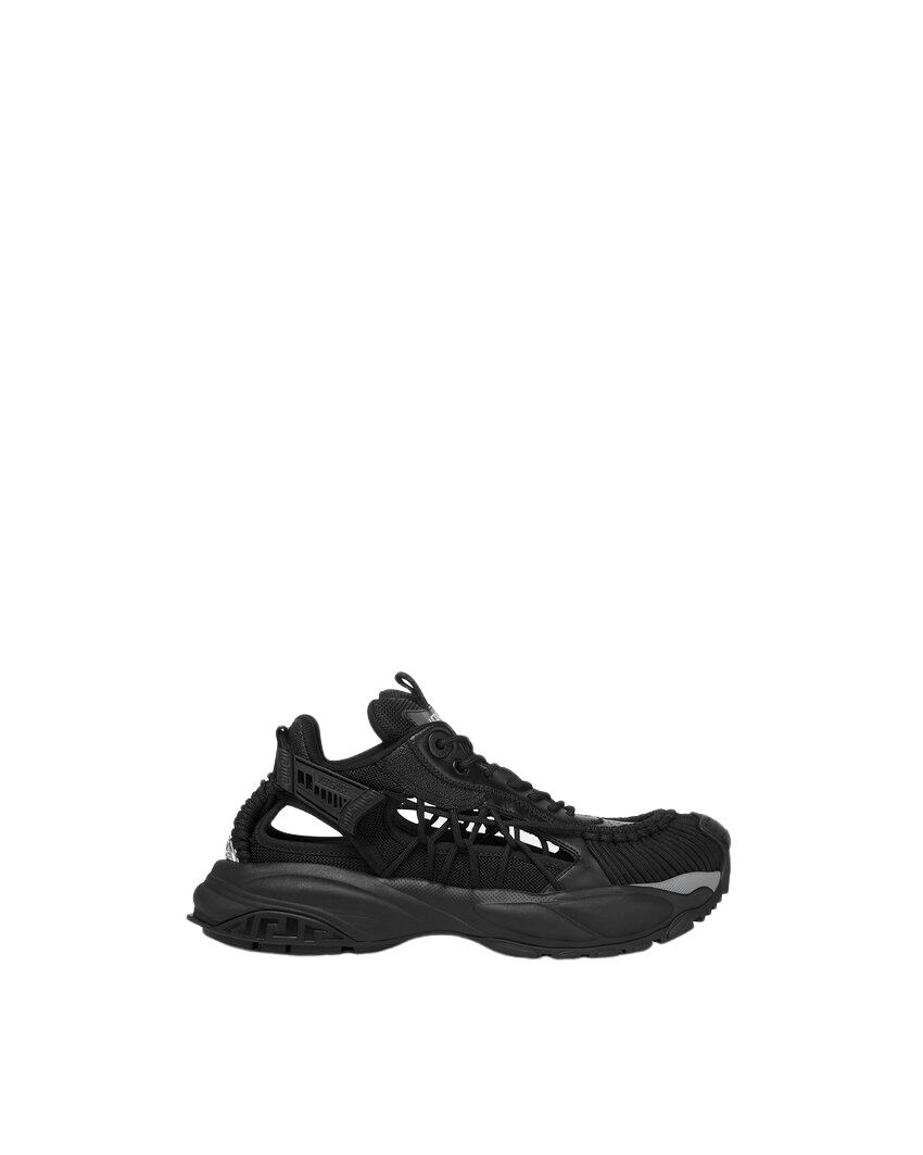Versace VERSACE Mercury M VS 01 Black Sneakers New/Auth $990 Size US 13 / EU 46 - 1 Thumbnail