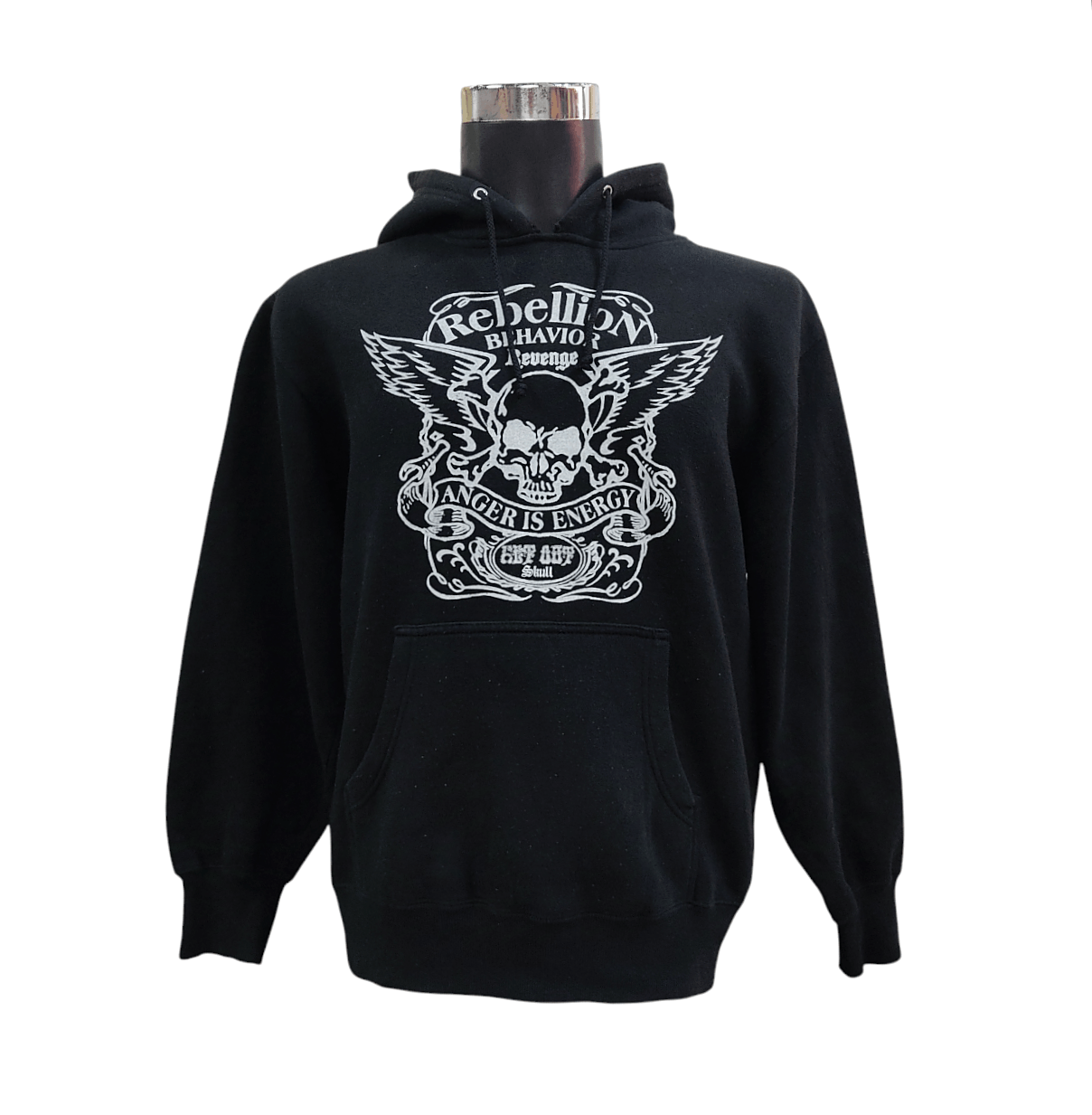 If Six Was Nine × Japanese Brand OXFAM Rebellion Anger Skulls Punk Hoodie Sweatshirt Size US L / EU 52-54 / 3 - 1 Thumbnail