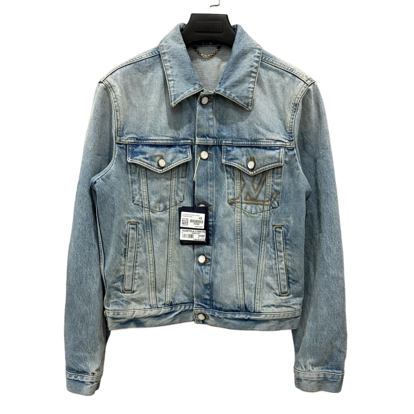 Louis Vuitton Louis Vuitton Staples Edition Denim Jacket 46 Size US S / EU 44-46 / 1 - 1 Thumbnail