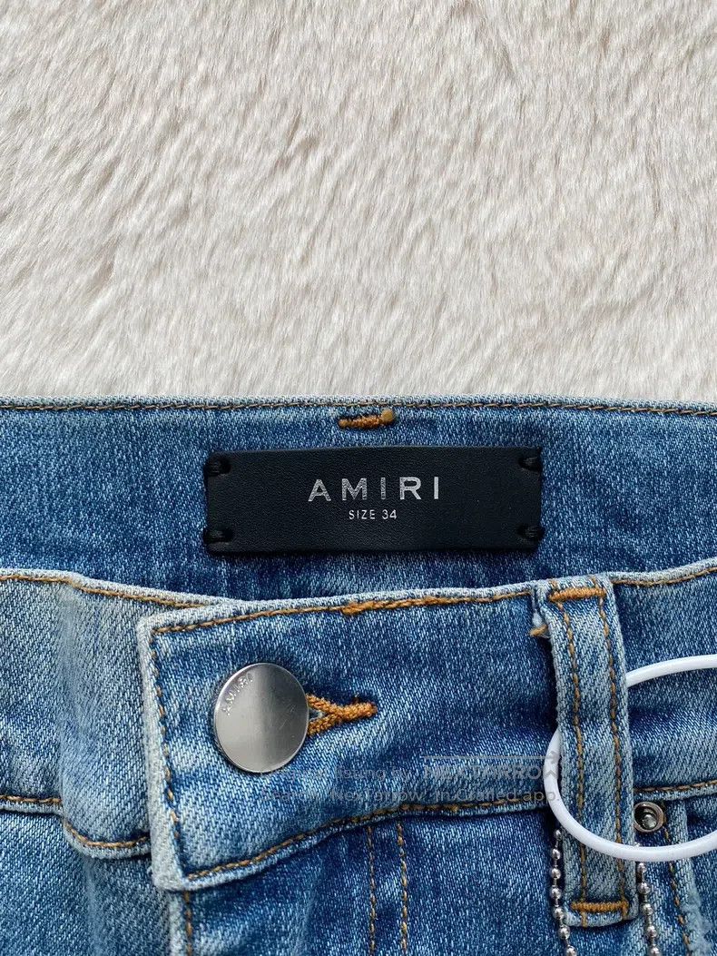 Amiri Amiri Size 34 Washed blue destroys Thrasher jeans Size US 34 / EU 50 - 2 Thumbnail