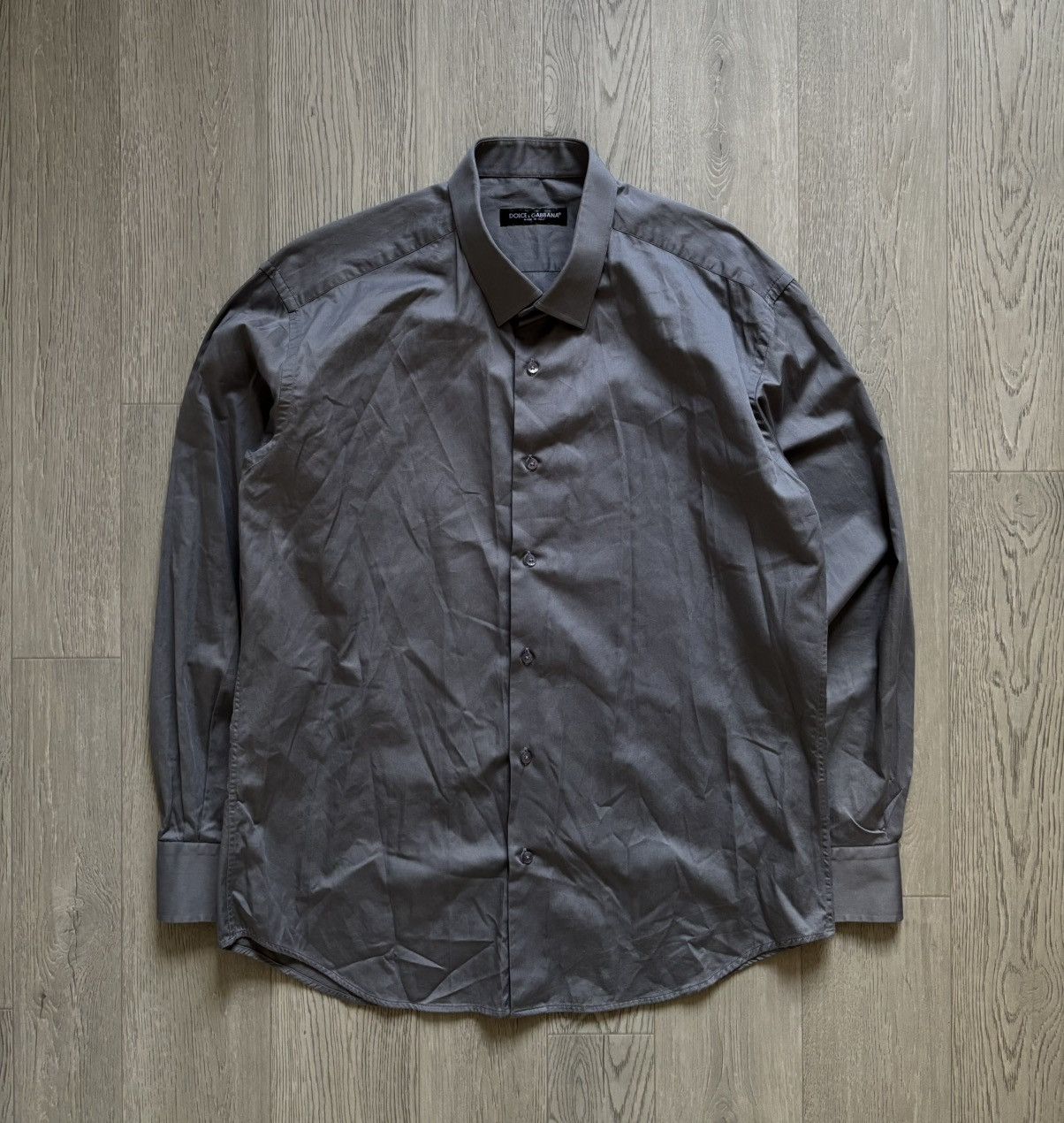 Dolce & Gabbana × Vintage Vintage Dolce Gabbana Silver Shirt Button Up Size US L / EU 52-54 / 3 - 1 Thumbnail