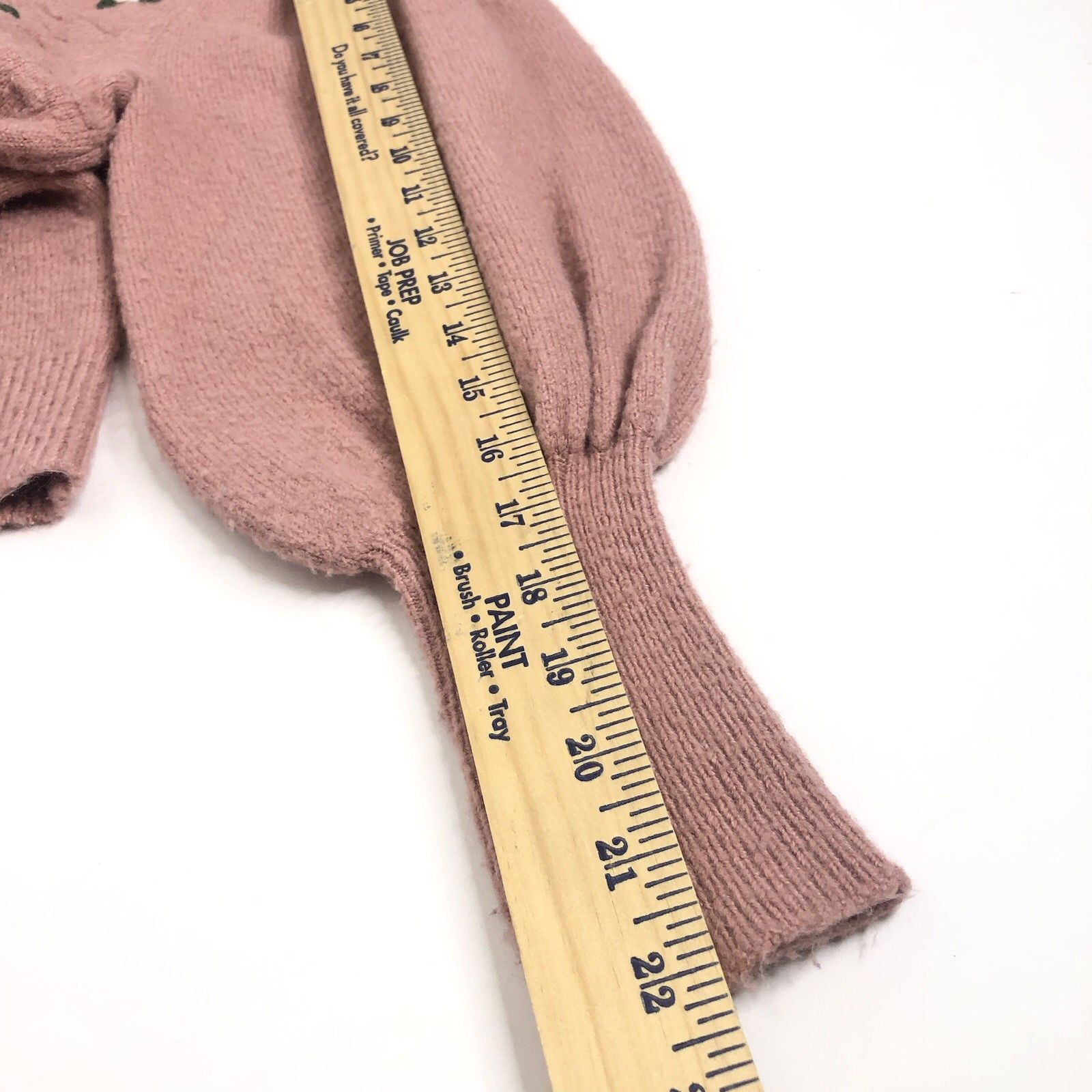 Other Cliche Women Knit Blush Pink Sweater XS Juliet Sleeve Hand Size XS / US 0-2 / IT 36-38 - 5 Thumbnail