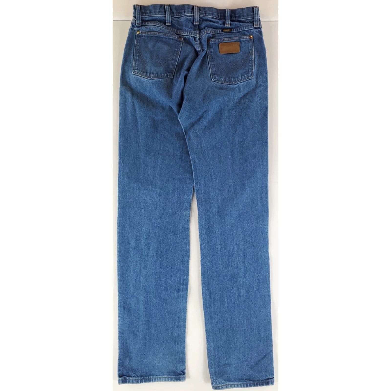 Wrangler VINTAGE Wrangler 13MWZ Jeans Men Blue 32x36 36 Inseam Made USA 90s Straight Denim Jeans Mens Size US 32 / EU 48 - 6 Thumbnail