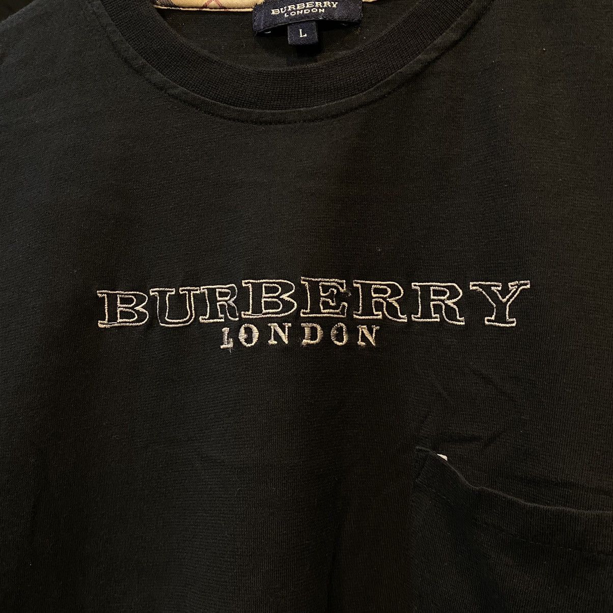Burberry Burberry London Spell Out Pocket T-Shirt Size US L / EU 52-54 / 3 - 5 Thumbnail